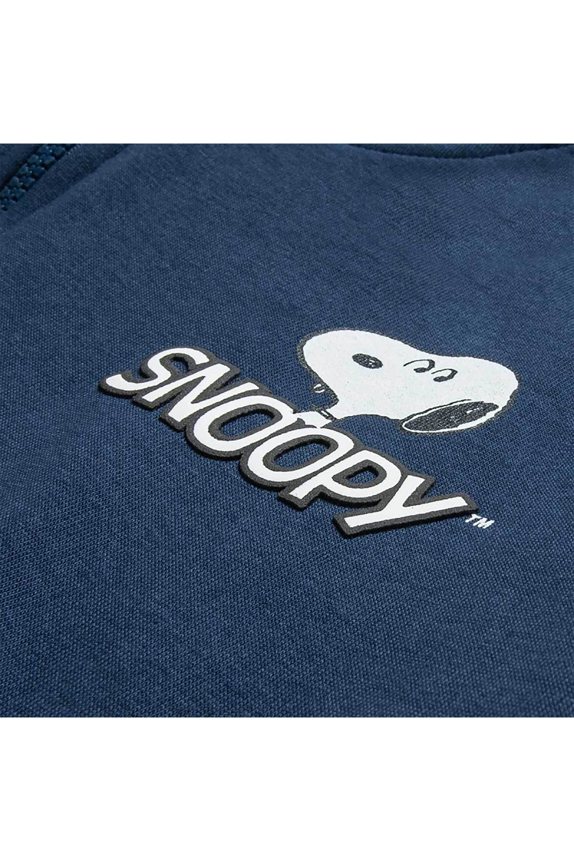 Alouette παιδική ζακέτα με κουκούλα και ανάγλυφο σχέδιο "Snoopy" (6 - 14 ετών) - 00160364 Μπλε φωτογραφία