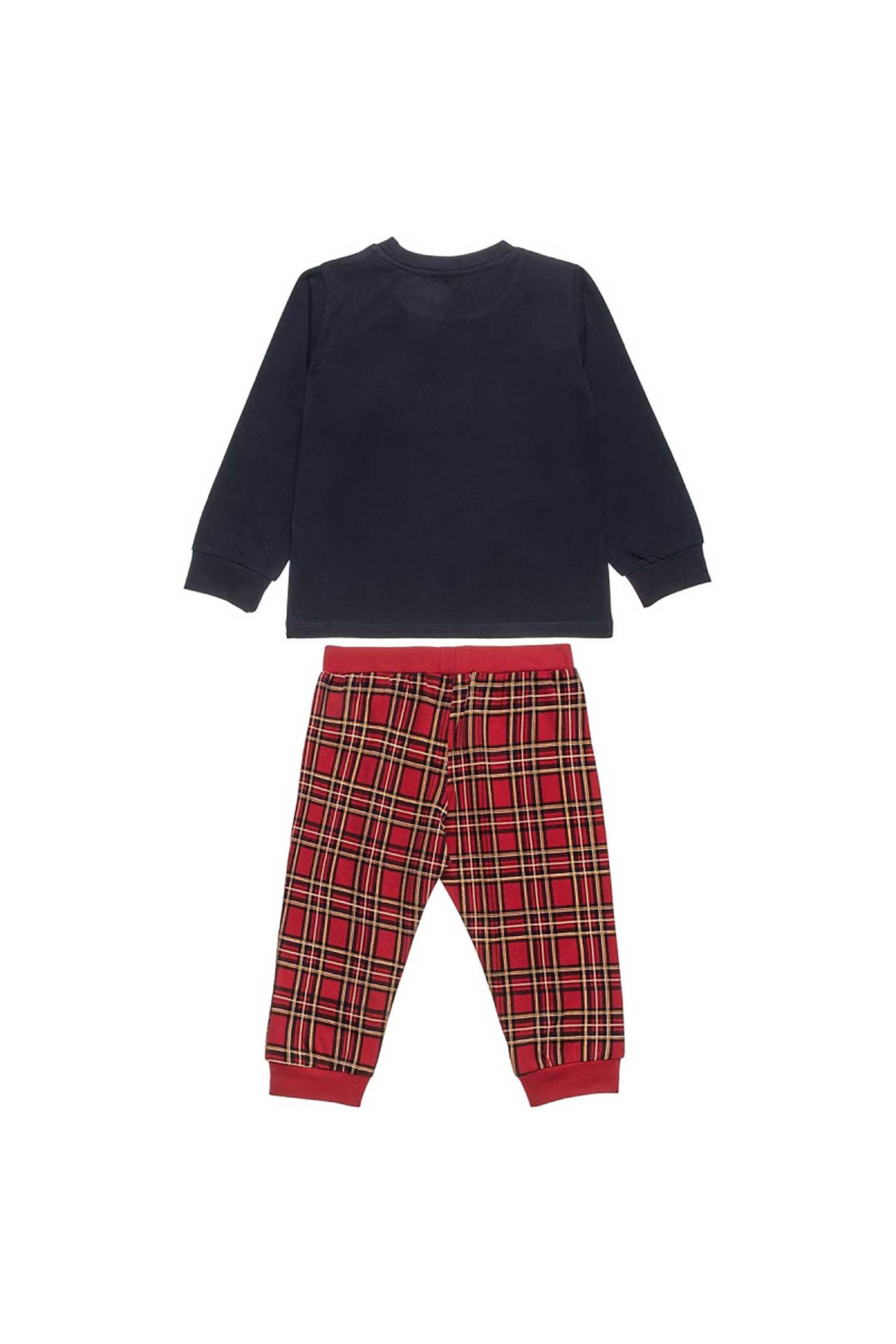 Alouette παιδική πιτζάμα με print "Snoopy" και καρό σχέδιο (2 τεμάχια) - 00390208 Κόκκινο φωτογραφία