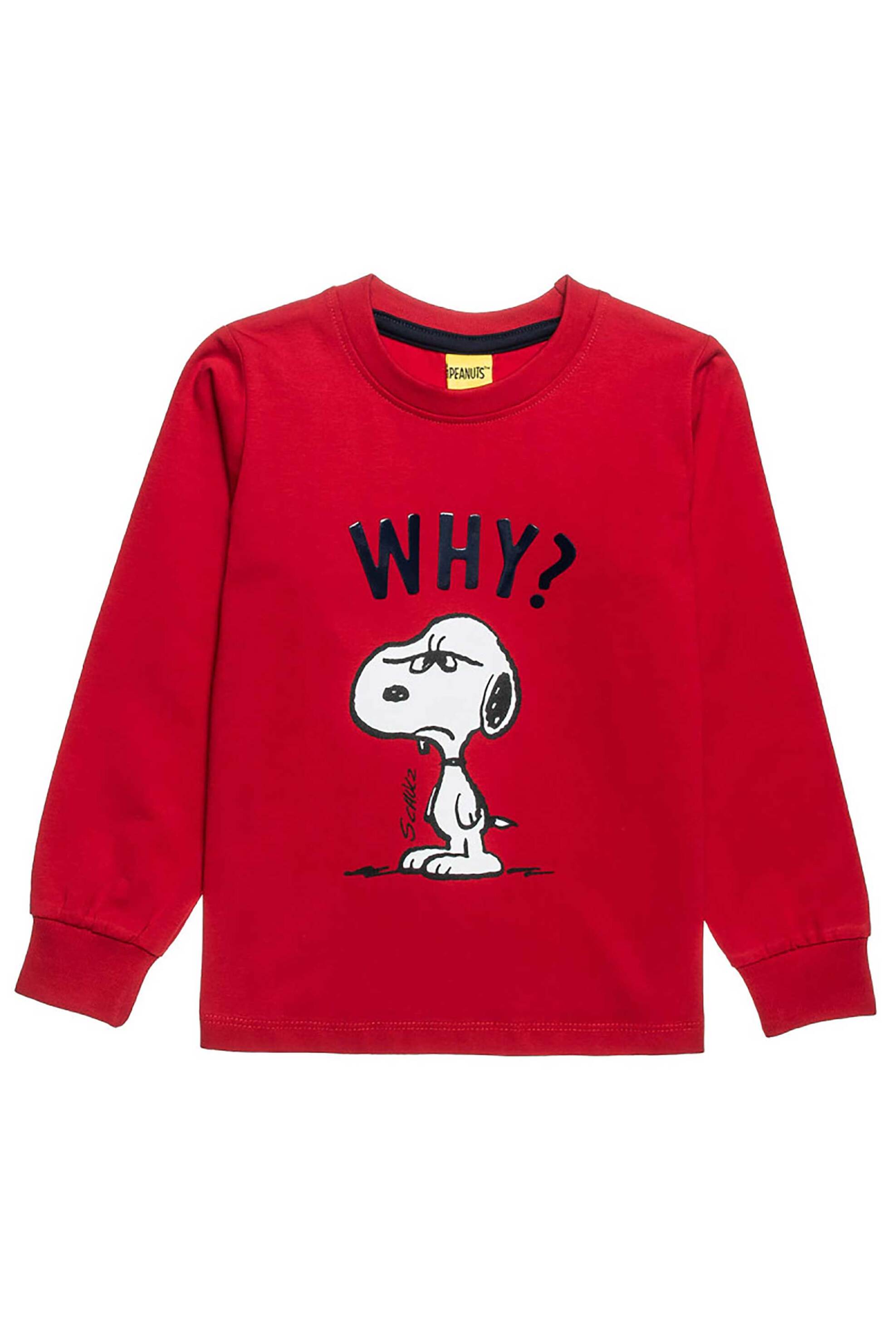 Alouette παιδική μπλούζα με print "Snoopy" - 00321188 Κόκκινο