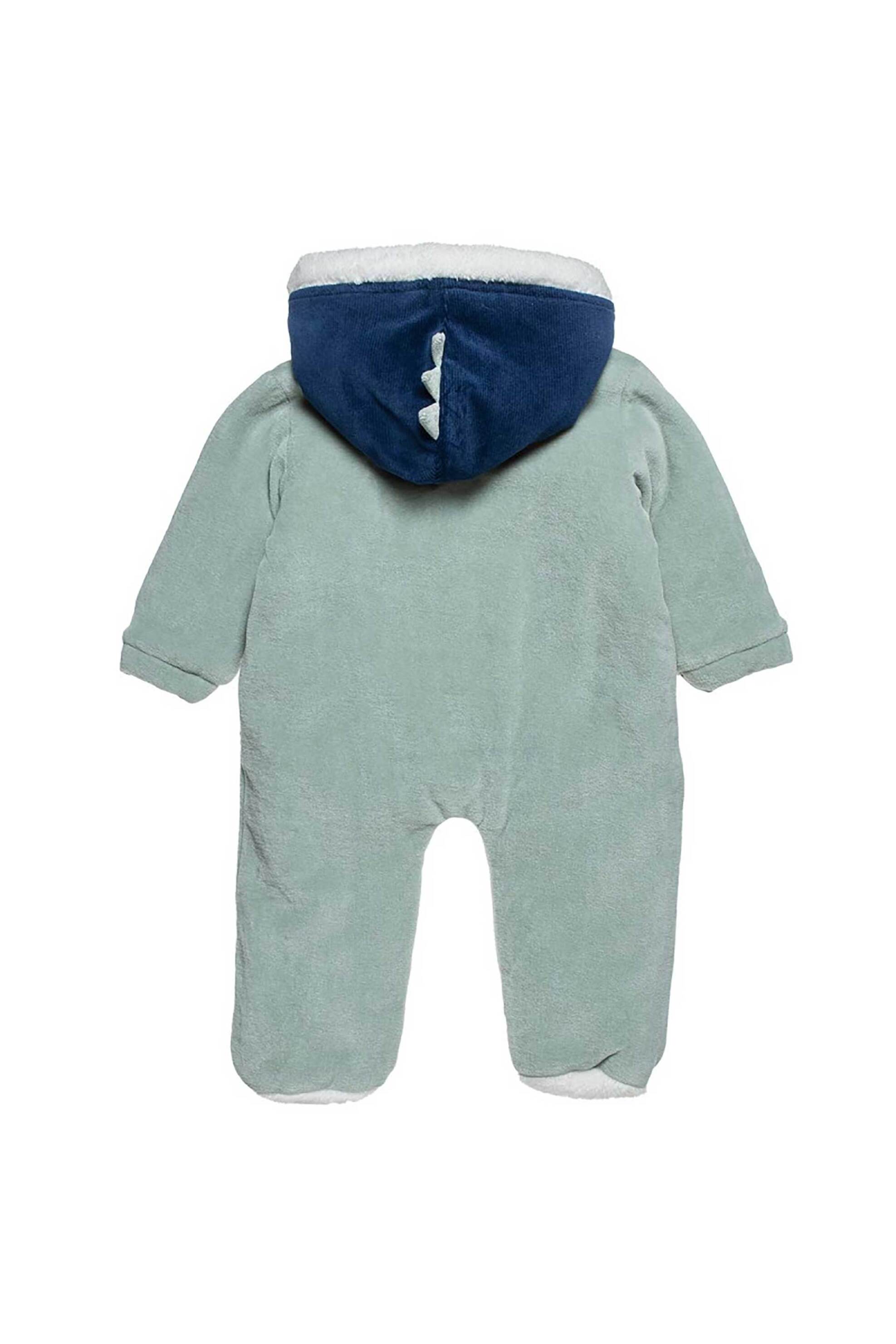 Alouette βρεφικό φορμάκι εξόδου με κεντήματα και κουκούλα (1 - 12 μηνών) - 00481350 Σιελ φωτογραφία