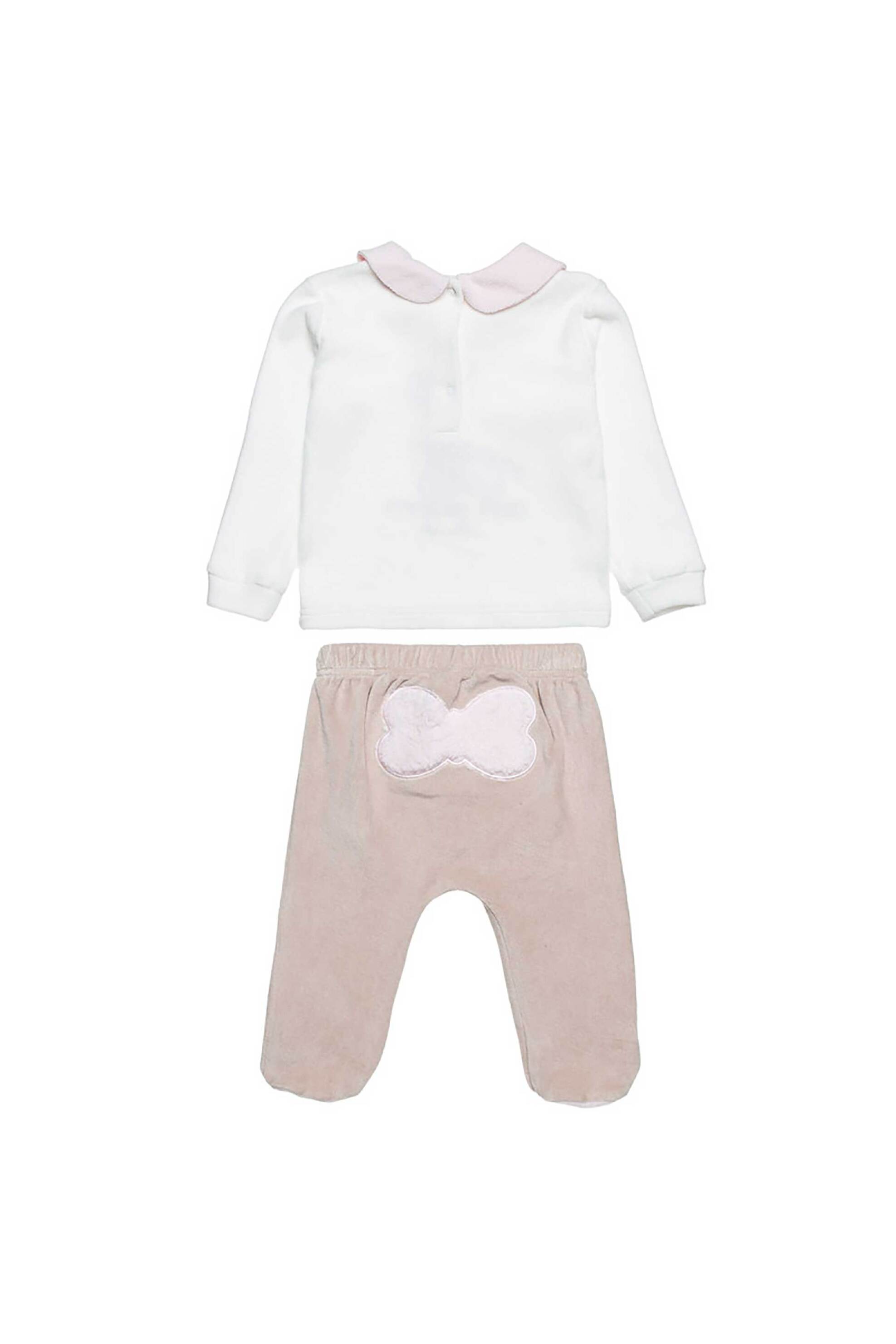 Alouette βρεφικό σετ μπλούζα, παντελονάκι και κορδέλα βελουτέ ''Tender Comforts'' (3-12 μηνών) - 00470939 Εκρού φωτογραφία