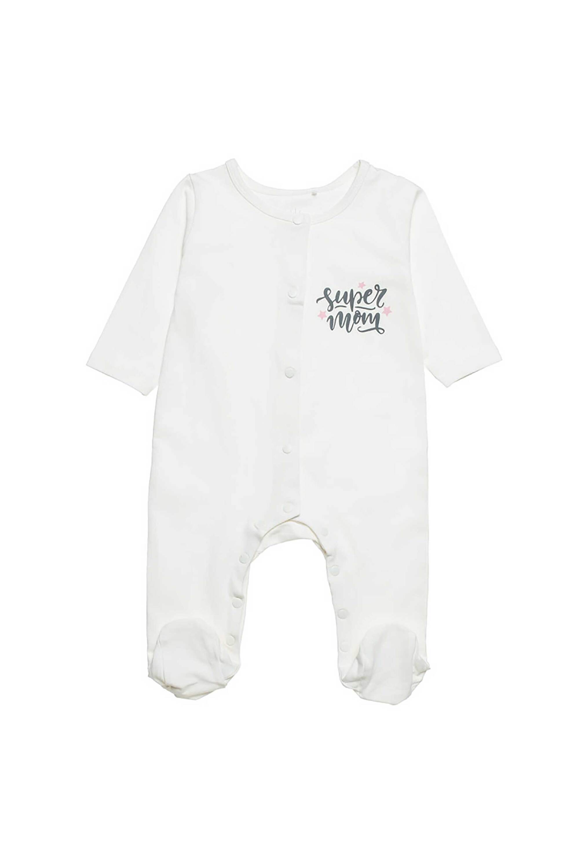 ALOUETTE Alouette βρεφικό φορμάκι με print "Tender Comforts" (1 - 12 μηνών) - 00481339 Εκρού