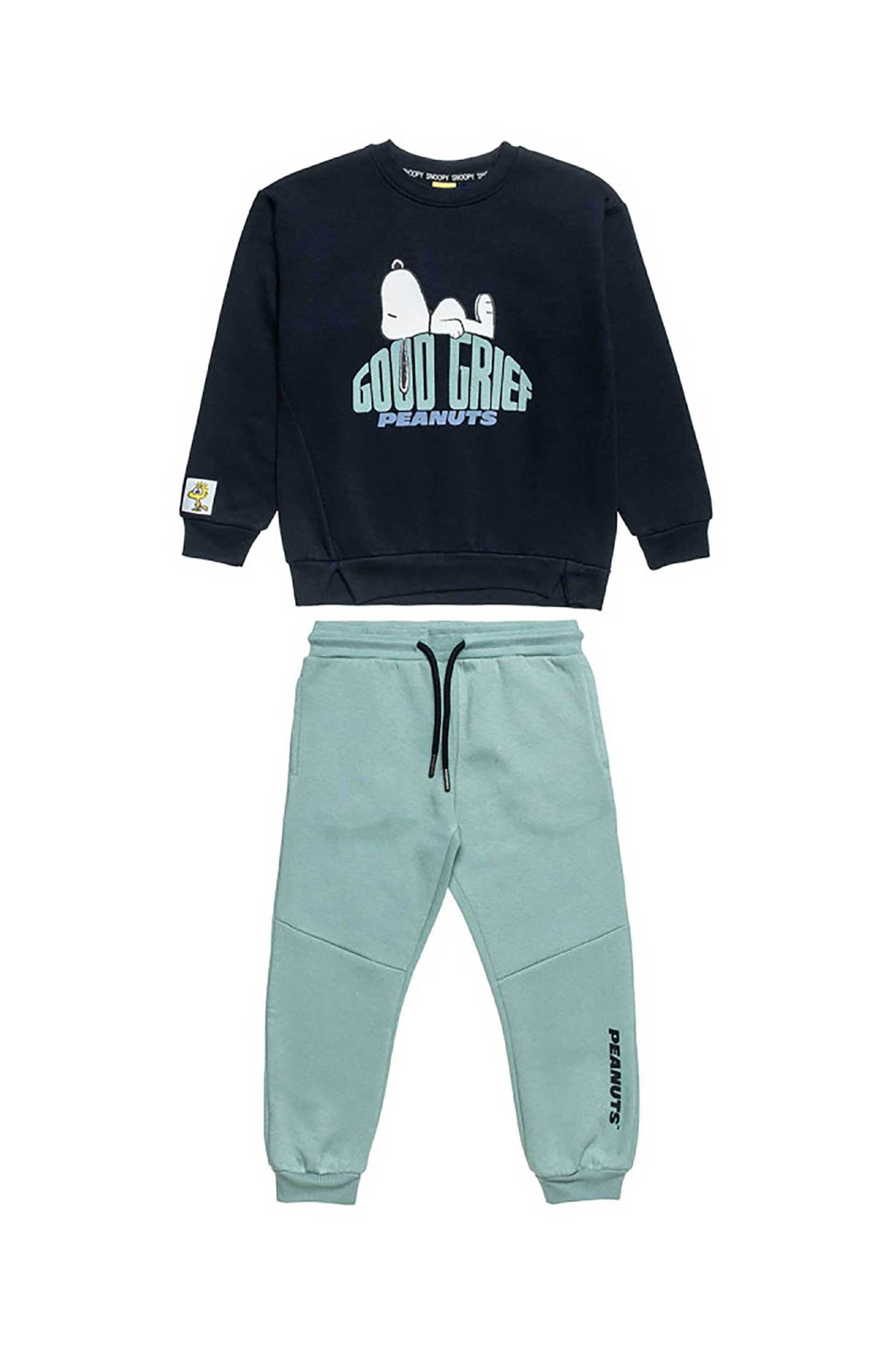 Alouette παιδικό σετ φόρμας "Snoopy" (12 μηνών-8 ετών) - 00330543 Μπλε