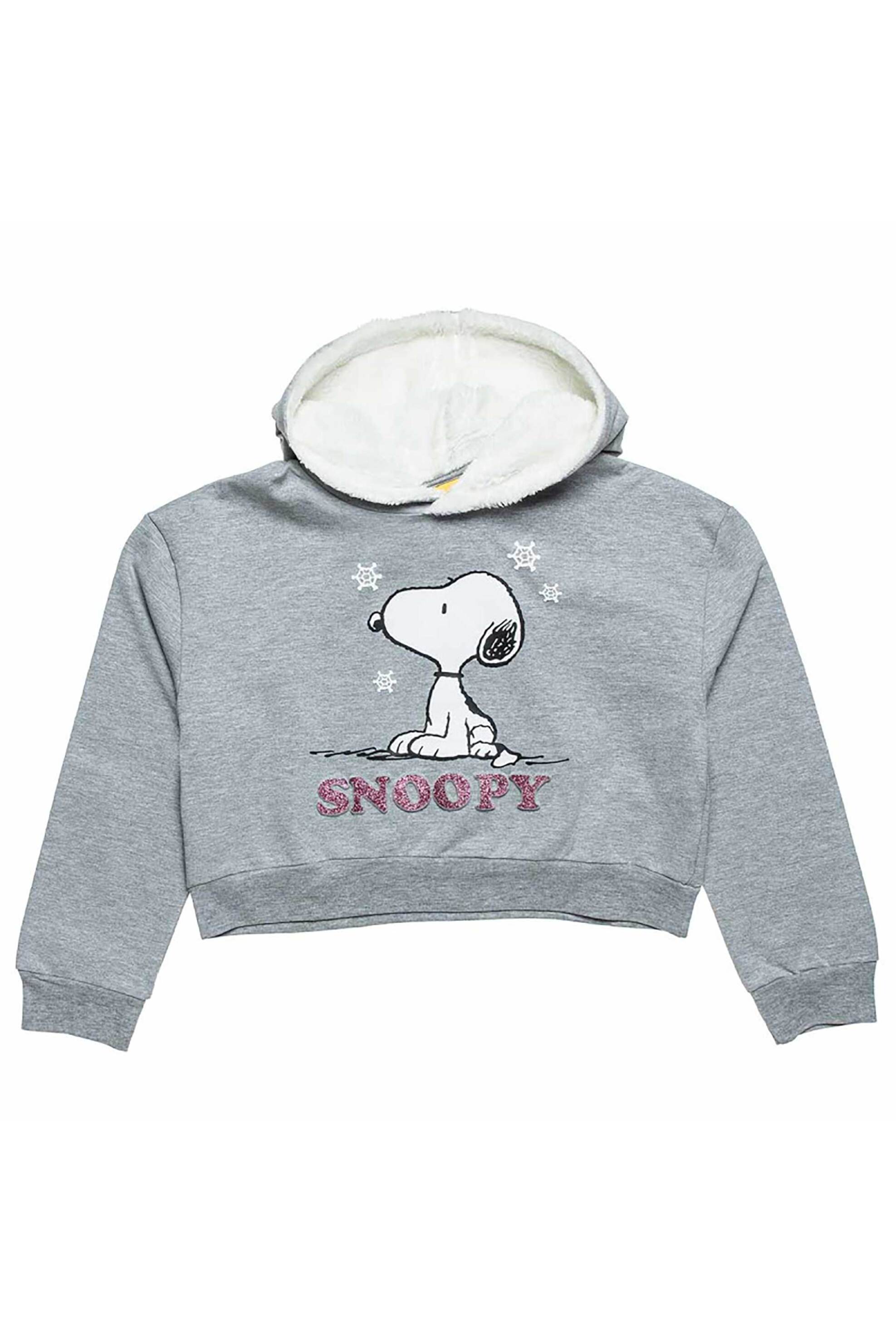 Alouette παιδική μπλούζα φούτερ με print "Snoopy" (6-14 ετών) - 00121593 Γκρι