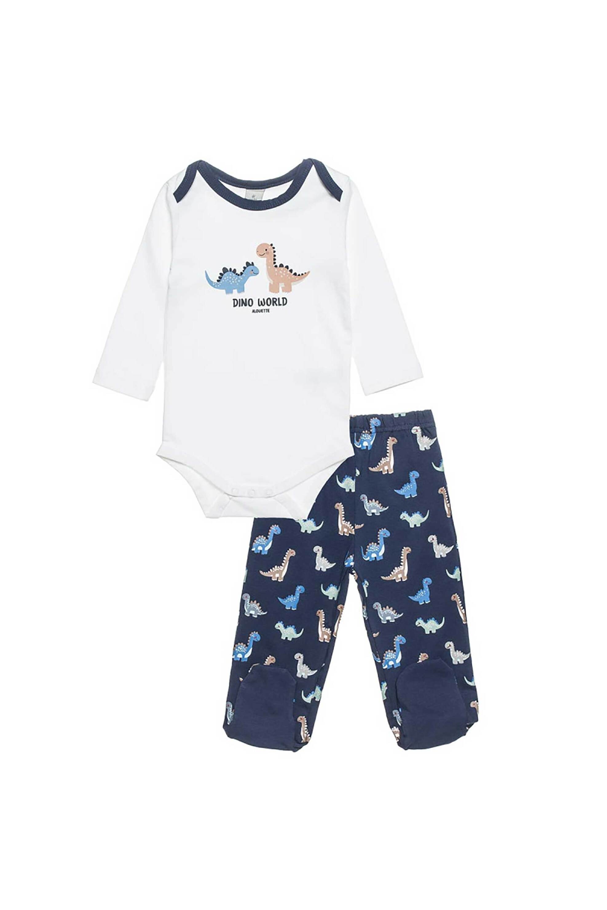 Alouette βρεφικό σετ φορμάκι και παντελόνι ''Tender Comforts'' (3-12 μηνών) - 00470943 Εκρού