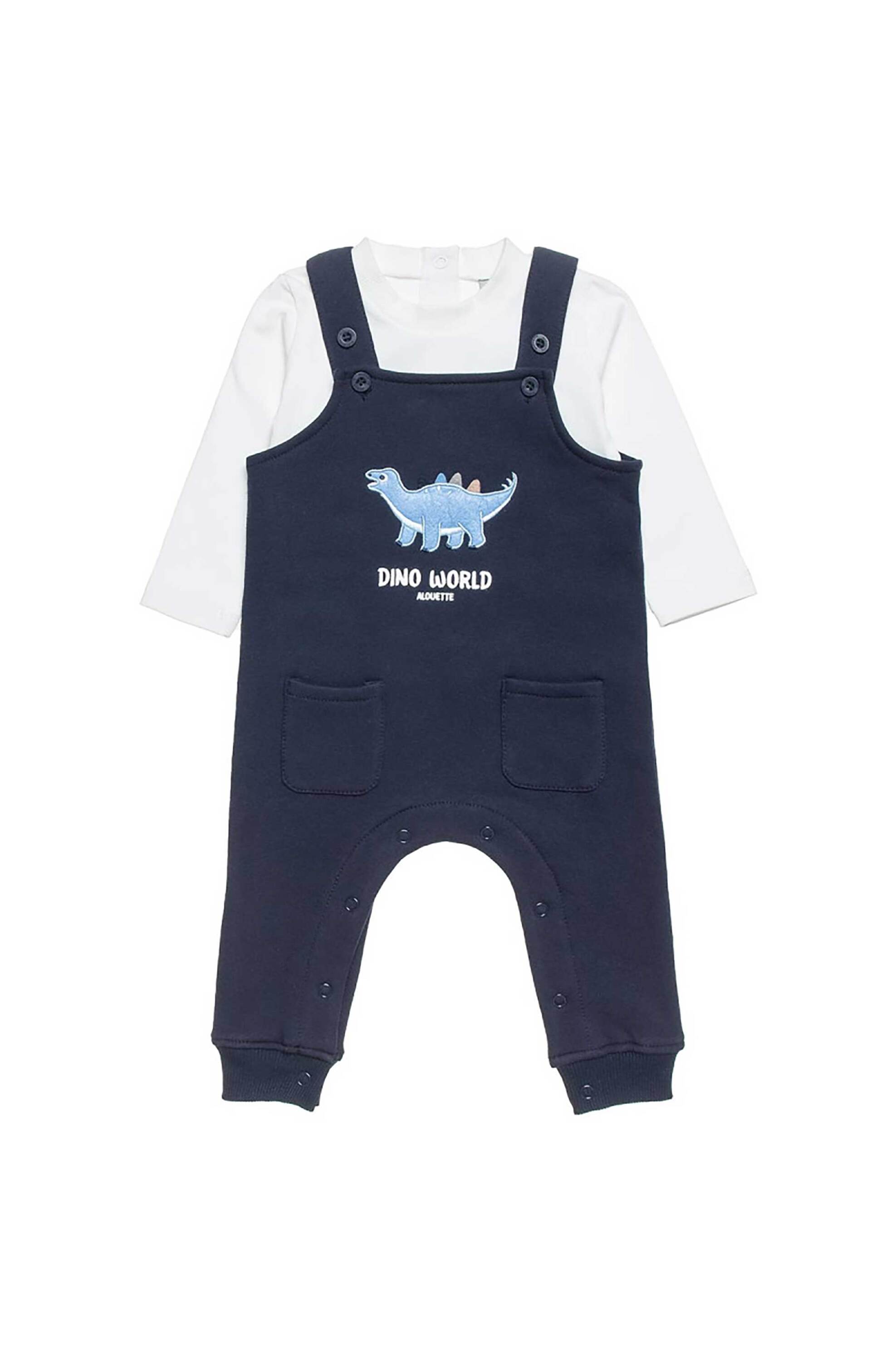 Alouette βρεφικό σετ σαλοπέτα και μπλούζα "Tender Comforts" (3 - 18 μηνών) - 00470944 Σκούρο Μπλε