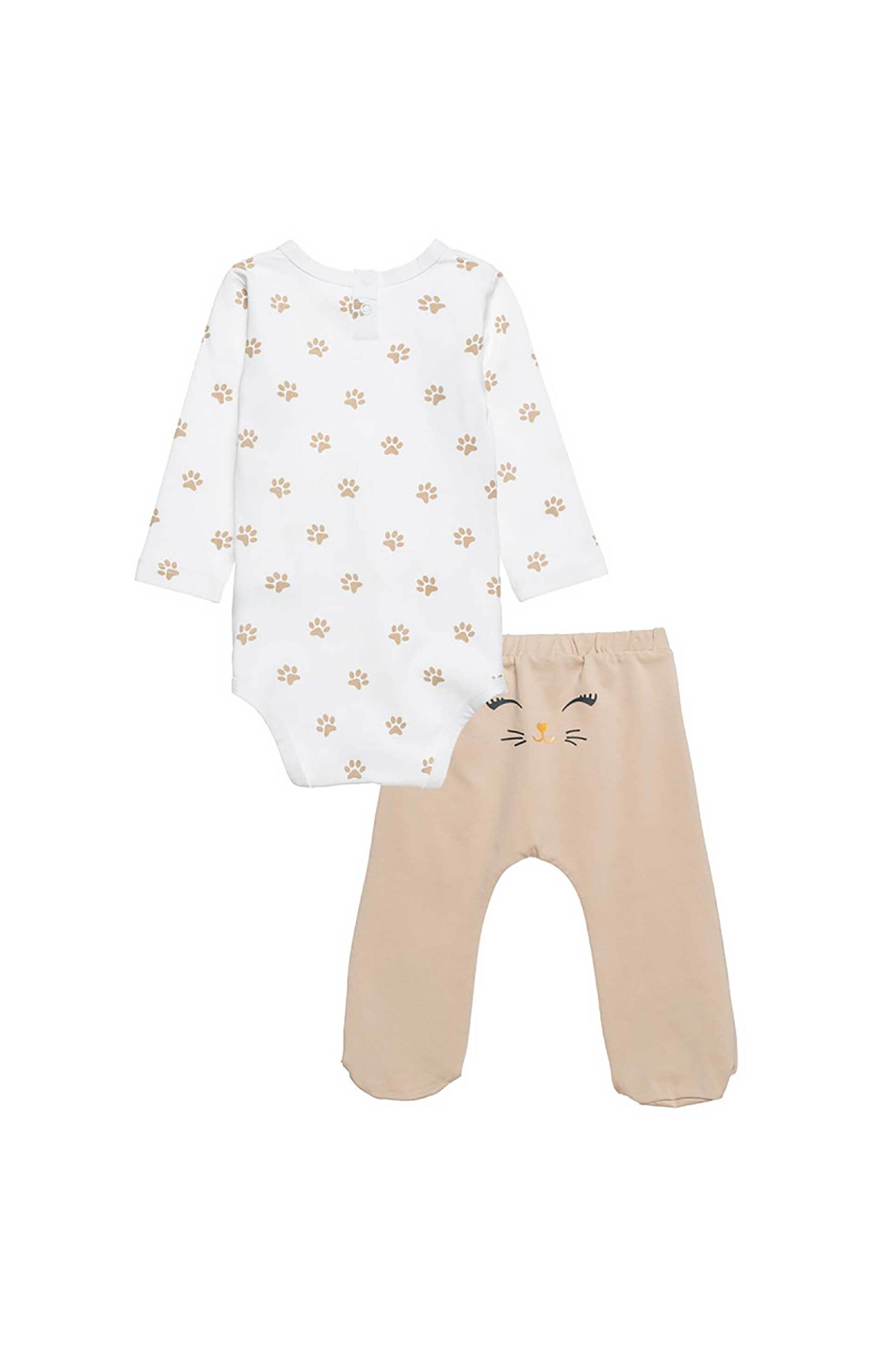 Alouette βρεφικό σετ φορμάκι και παντελόνι ''Tender Comforts'' (3-12 μηνών) - 00470946 Εκρού φωτογραφία