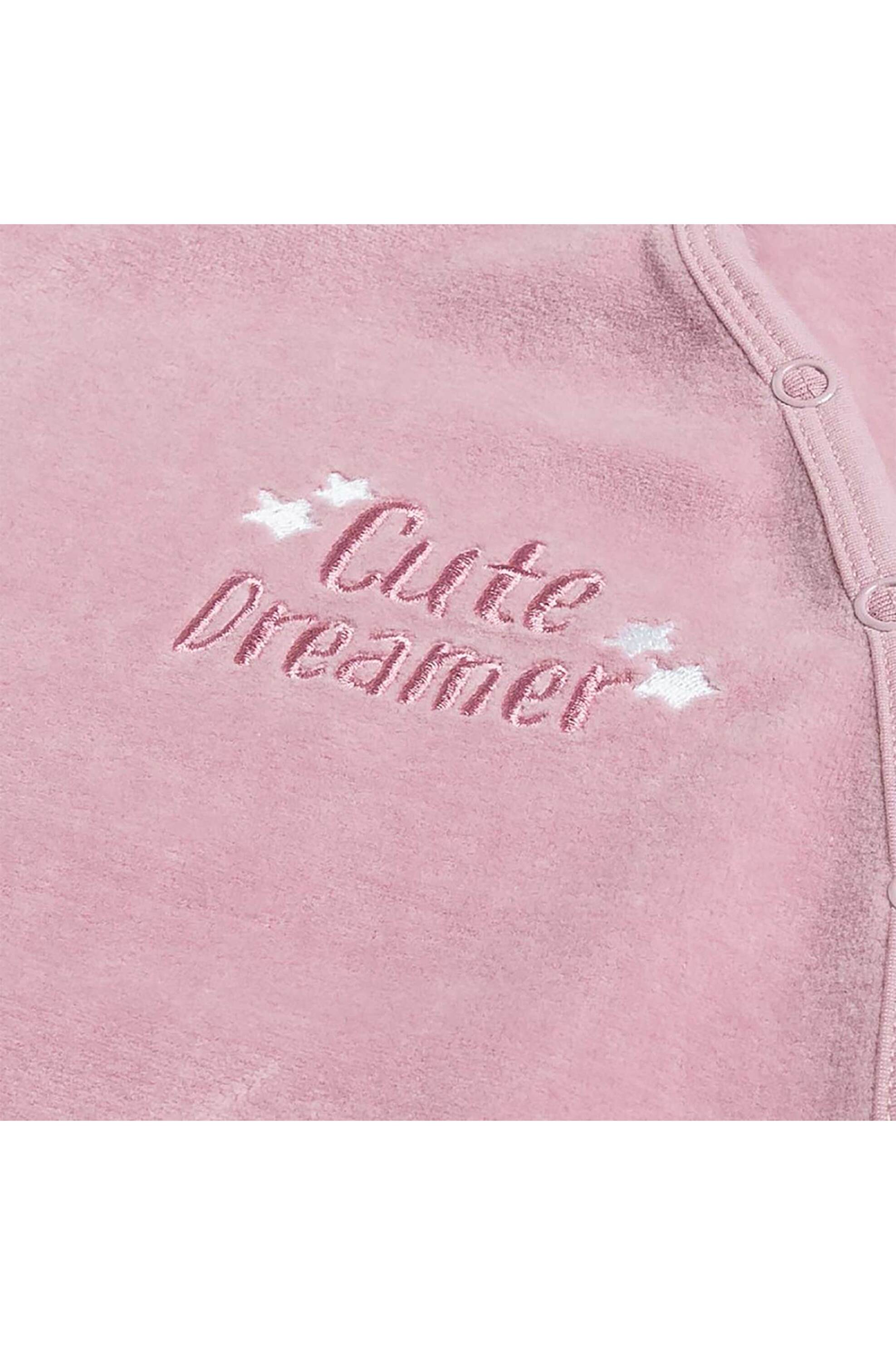 Alouette βρεφικό φορμάκι με lettering (1-12 μηνών) - 00481334 Ροζ φωτογραφία