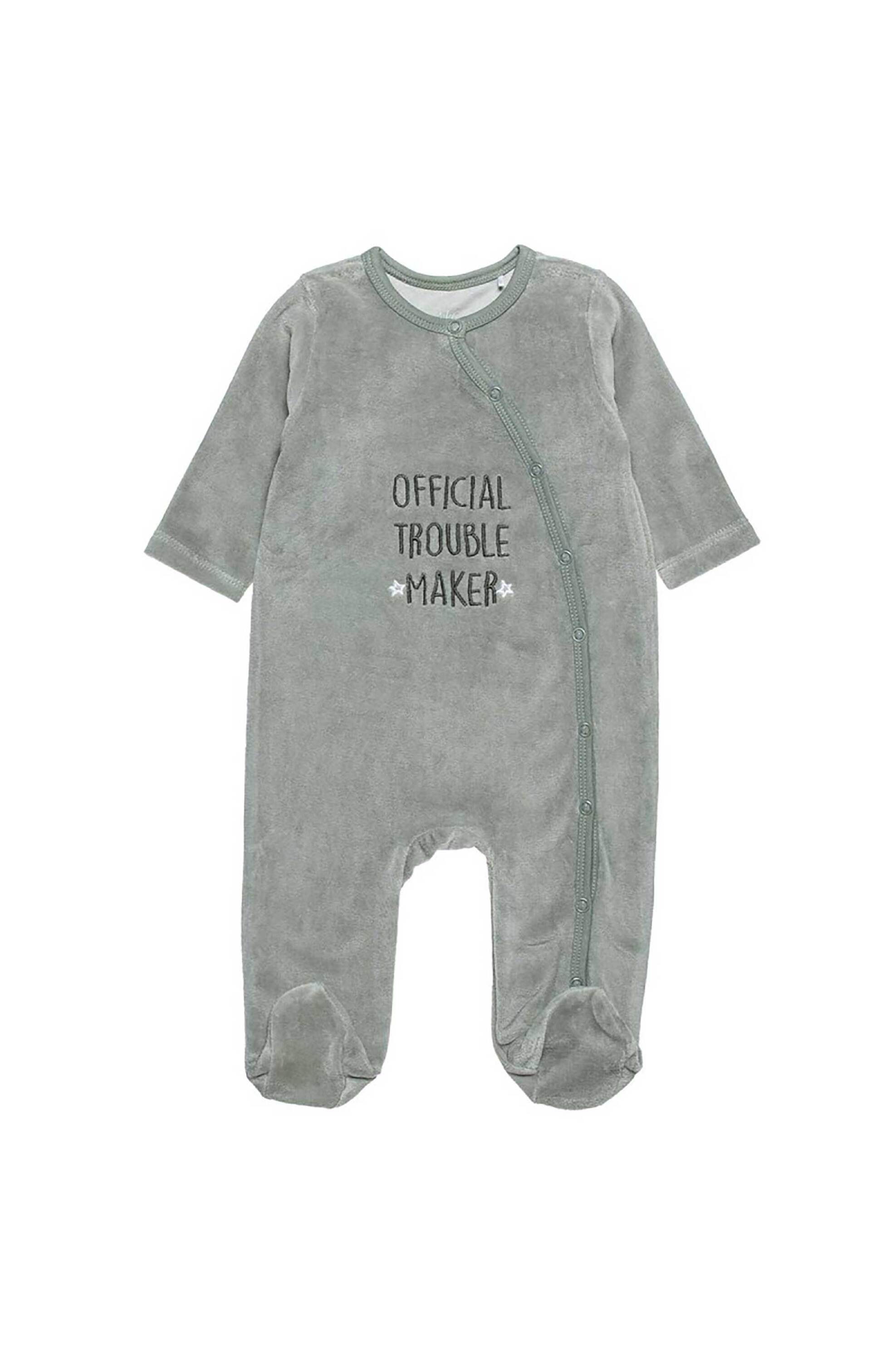 Alouette βρεφικό φορμάκι με lettering (1-12 μηνών) - 00481336 Πράσινο Μέντας