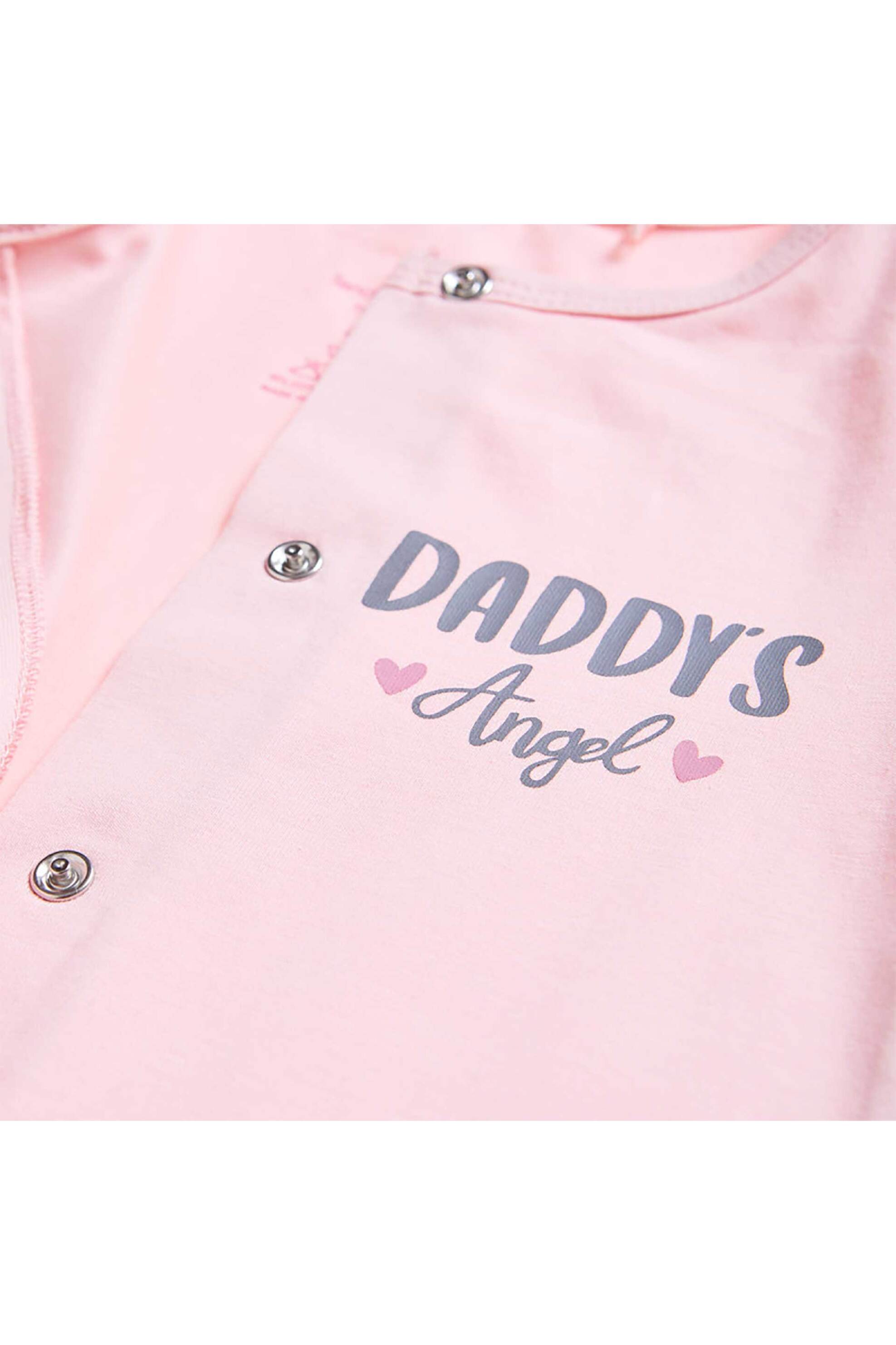 Alouette βρεφικό φορμάκι με lettering (1-12 μηνών) - 00481340 Ροζ φωτογραφία