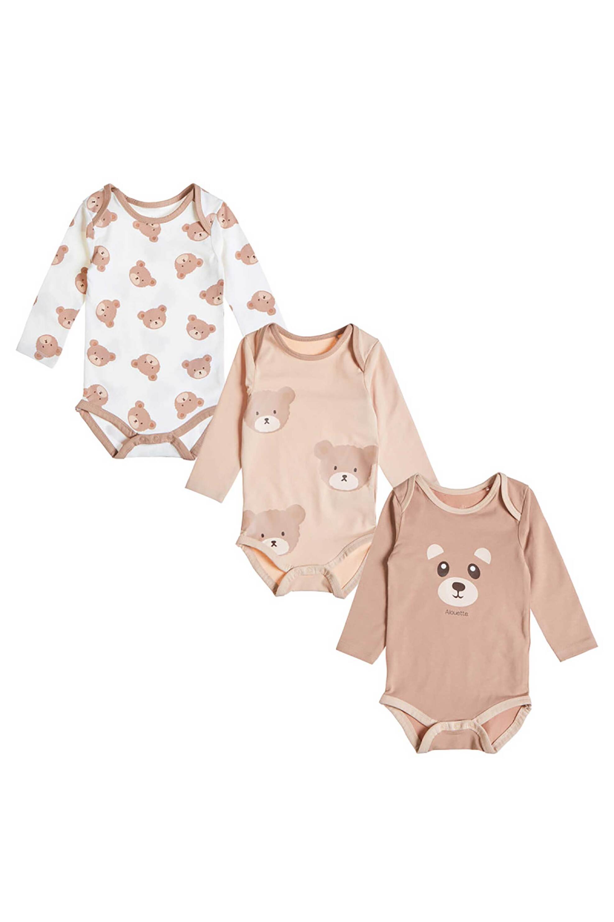 Alouette βρεφικό σετ φορμάκια "Tender Comforts" (3 τεμάχια) - 00481361 Μπεζ