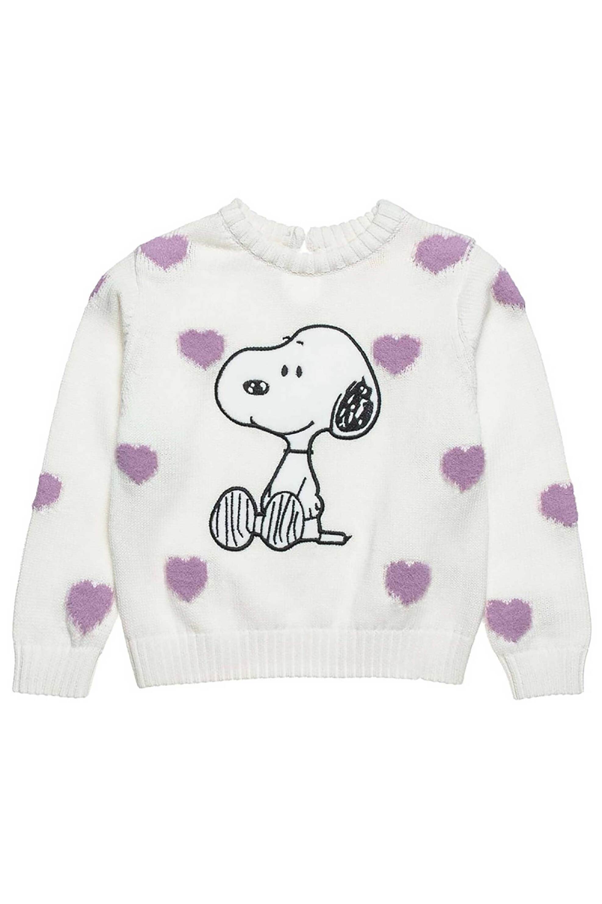 Alouette παιδικό πουλόβερ με print "Snoopy" (12 μηνών-8 ετών) - 00321183 Εκρού
