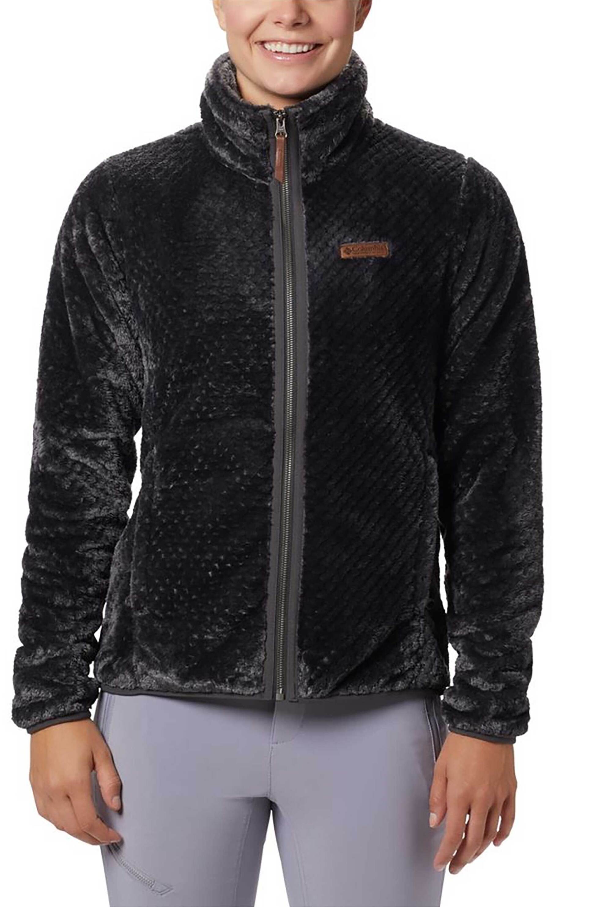 Columbia γυναικεία ζακέτα fleece με βελούδινη υφή "Fire Side™ II Sherpa" - 1819791011M Μαύρο