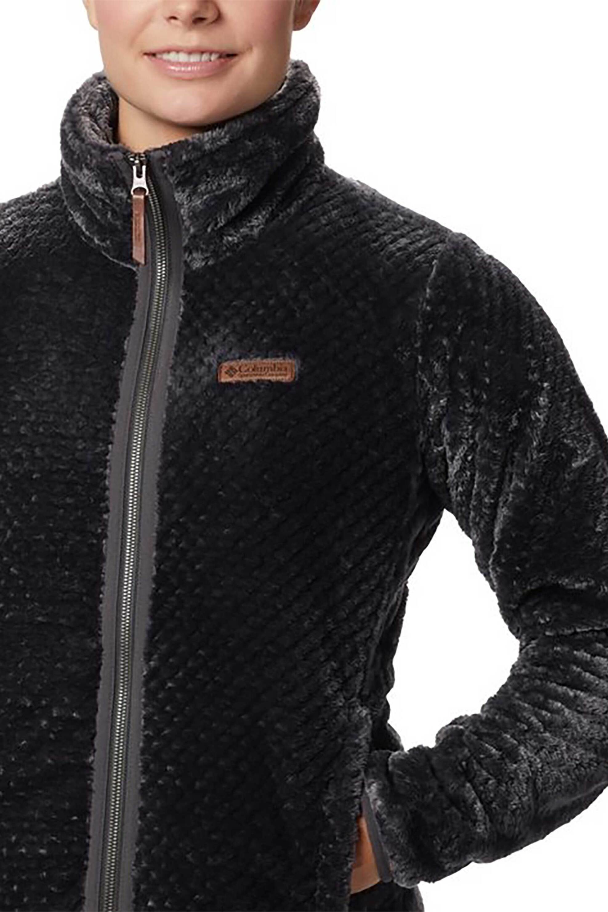 Columbia γυναικεία ζακέτα fleece με βελούδινη υφή "Fire Side™ II Sherpa" - 1819791011M Μαύρο φωτογραφία