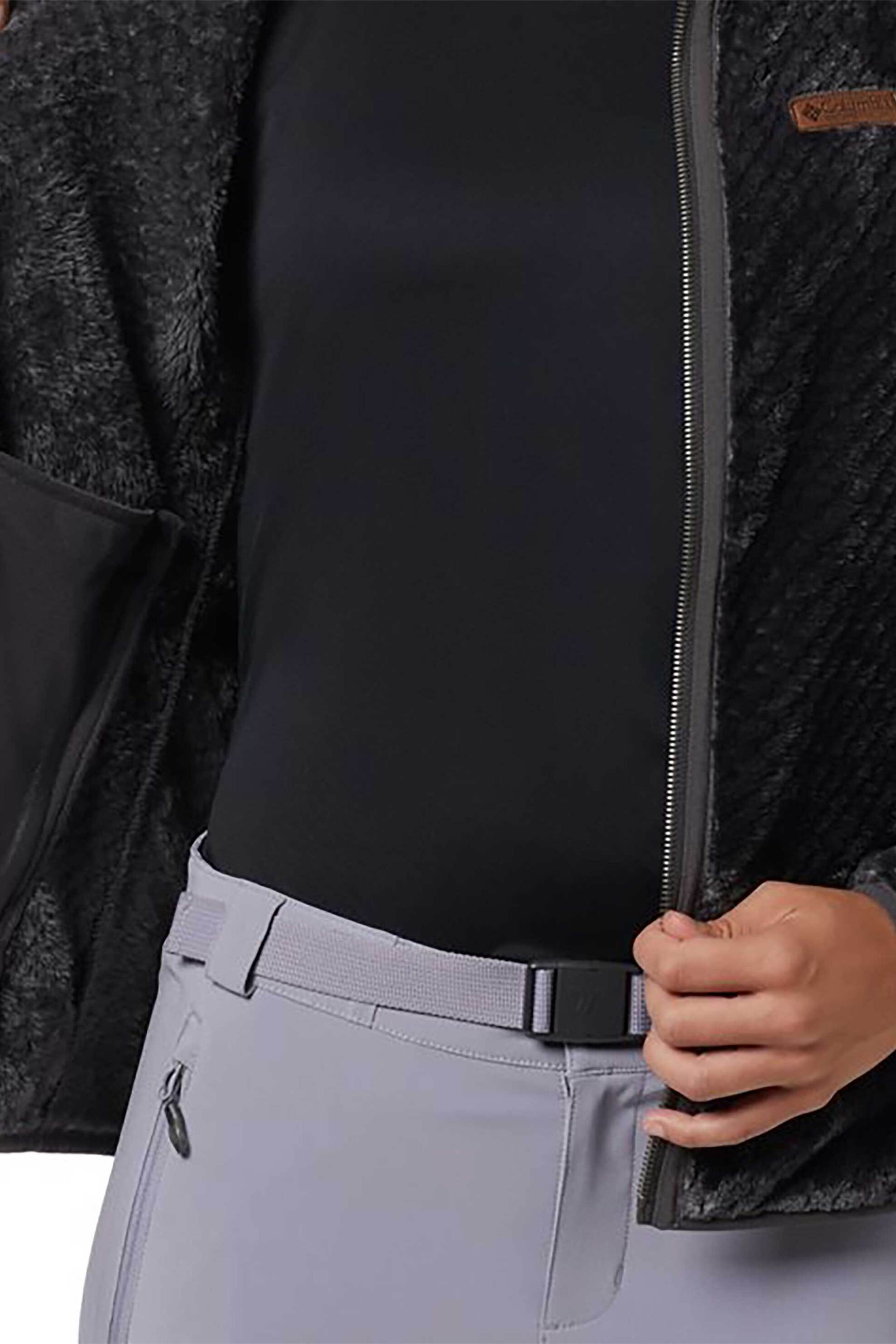 Columbia γυναικεία ζακέτα fleece με βελούδινη υφή "Fire Side™ II Sherpa" - 1819791011M Μαύρο φωτογραφία