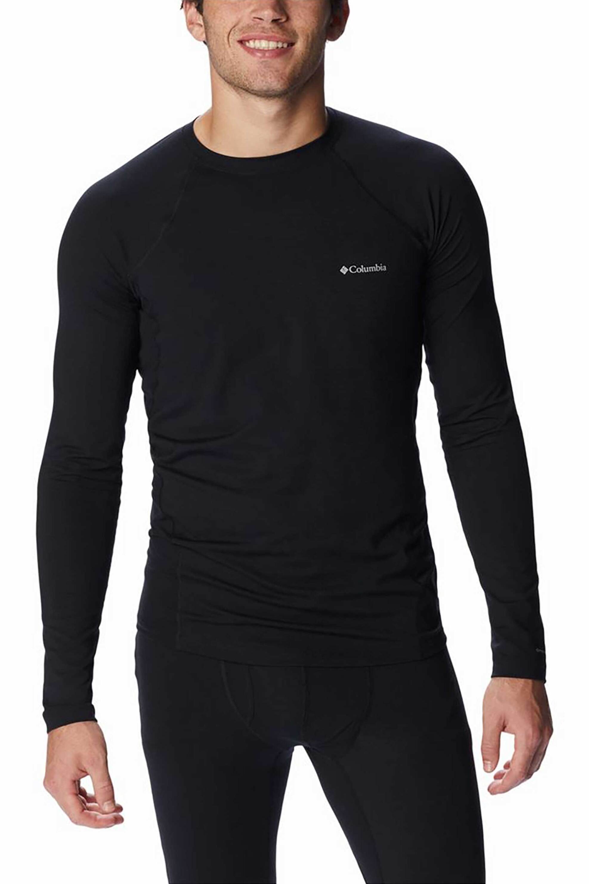 Columbia ανδρική ισοθερμική μπλούζα "Midweight Stretch Long Sleeve Top Baselayer" - AM6323011L Μαύρο