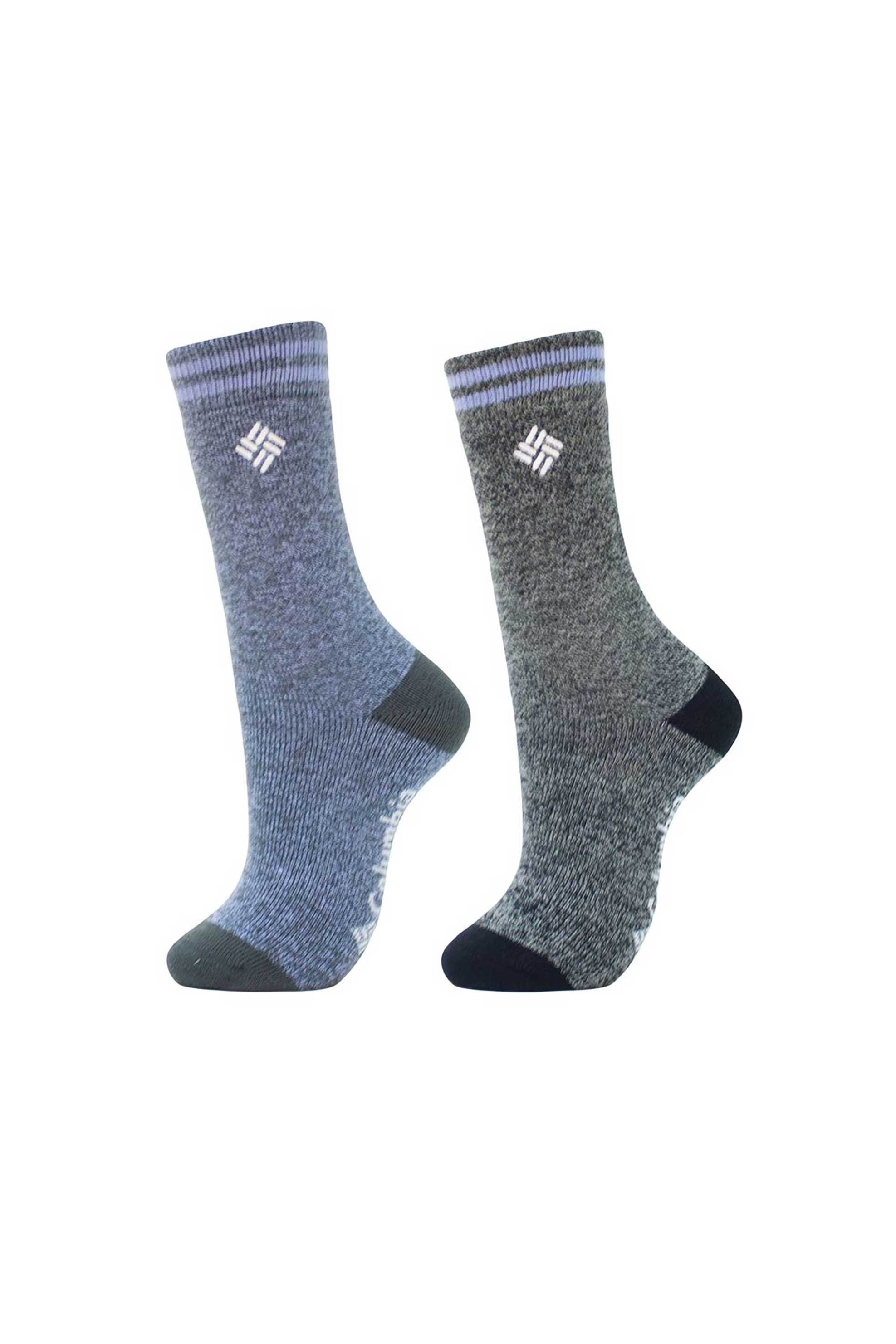 Columbia σετ γυναικείες μακριές κάλτσες "Lifestyle Thermal" (2 ζευγάρια) - C1176WMin-BkM Γκρι