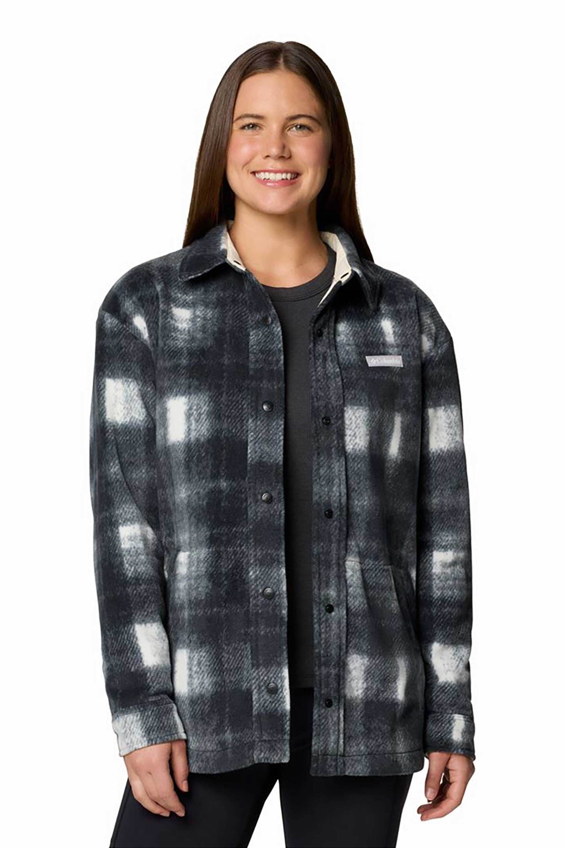 COLUMBIA Columbia γυναικείο overshirt καρό "Benton Springs™" - 2085661375M Ανθρακί