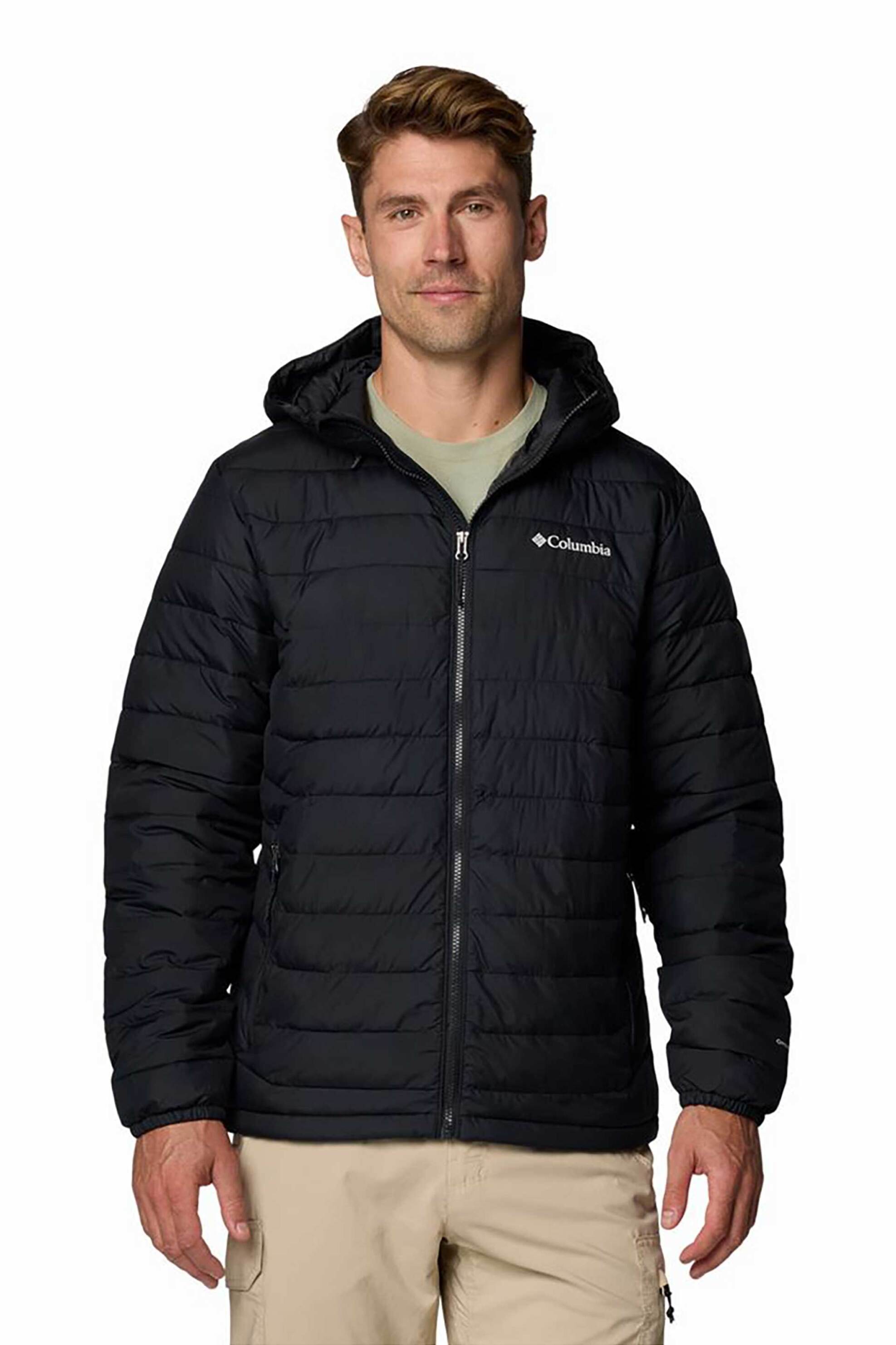 Columbia ανδρικό μπουφάν με κουκούλα "Powder Lite™ II" - 2086944010L Μαύρο