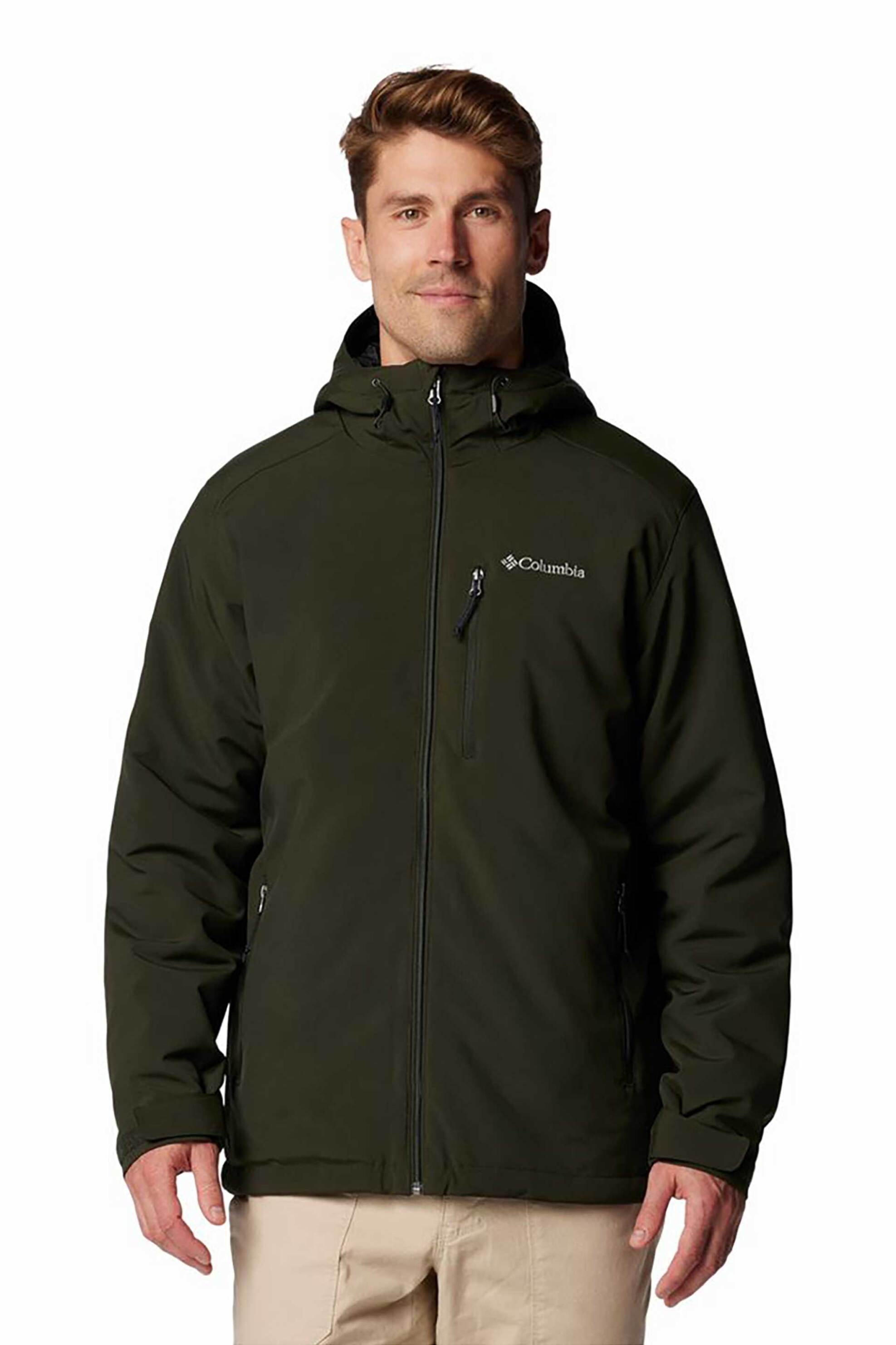 Columbia ανδρικό μπουφάν με κουκούλα "Gate Racer™ II Softshell" - 2090404366L Χακί