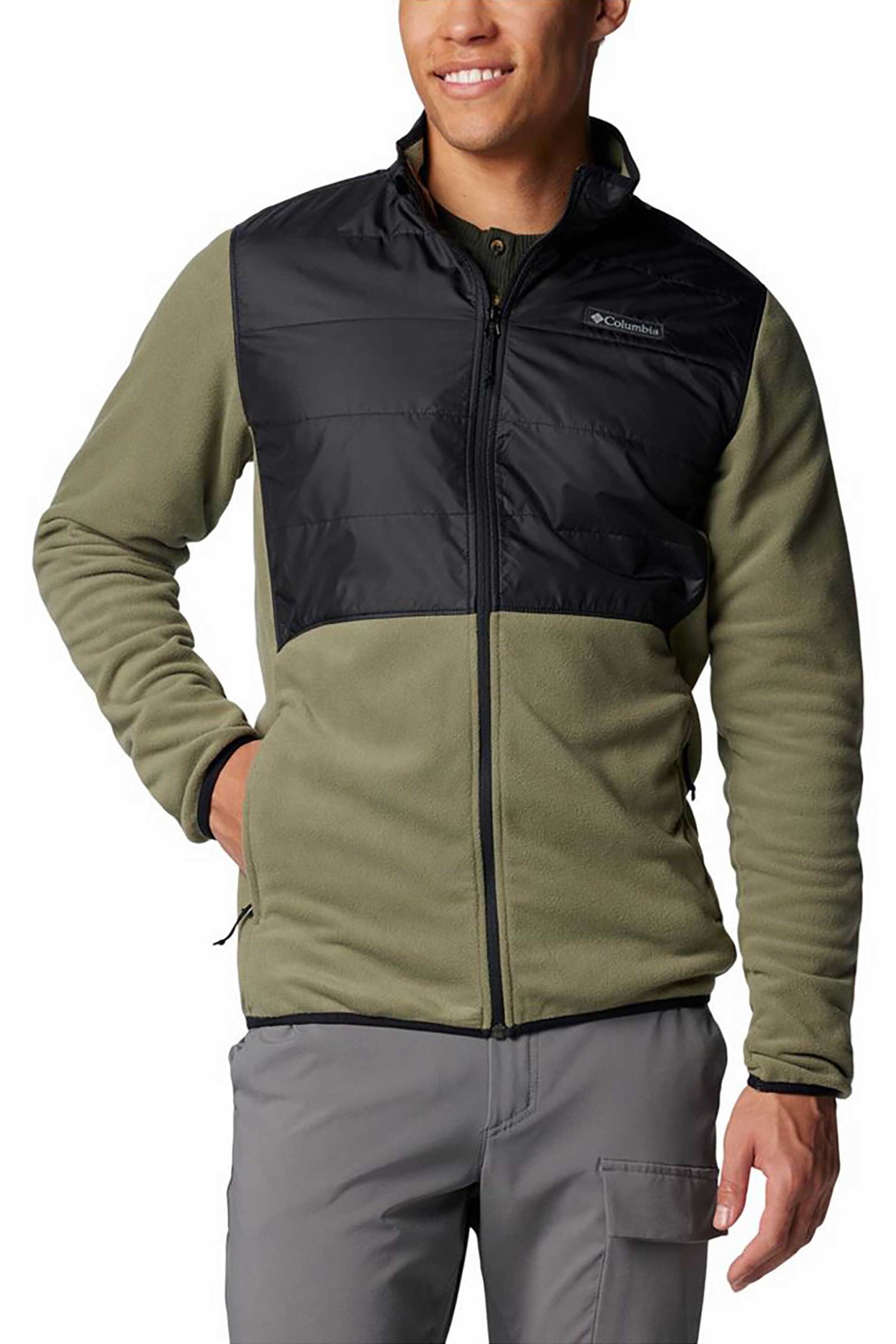 Columbia ανδρική ζακέτα fleece "Basin Butte™" - 2101761010L Λαδί