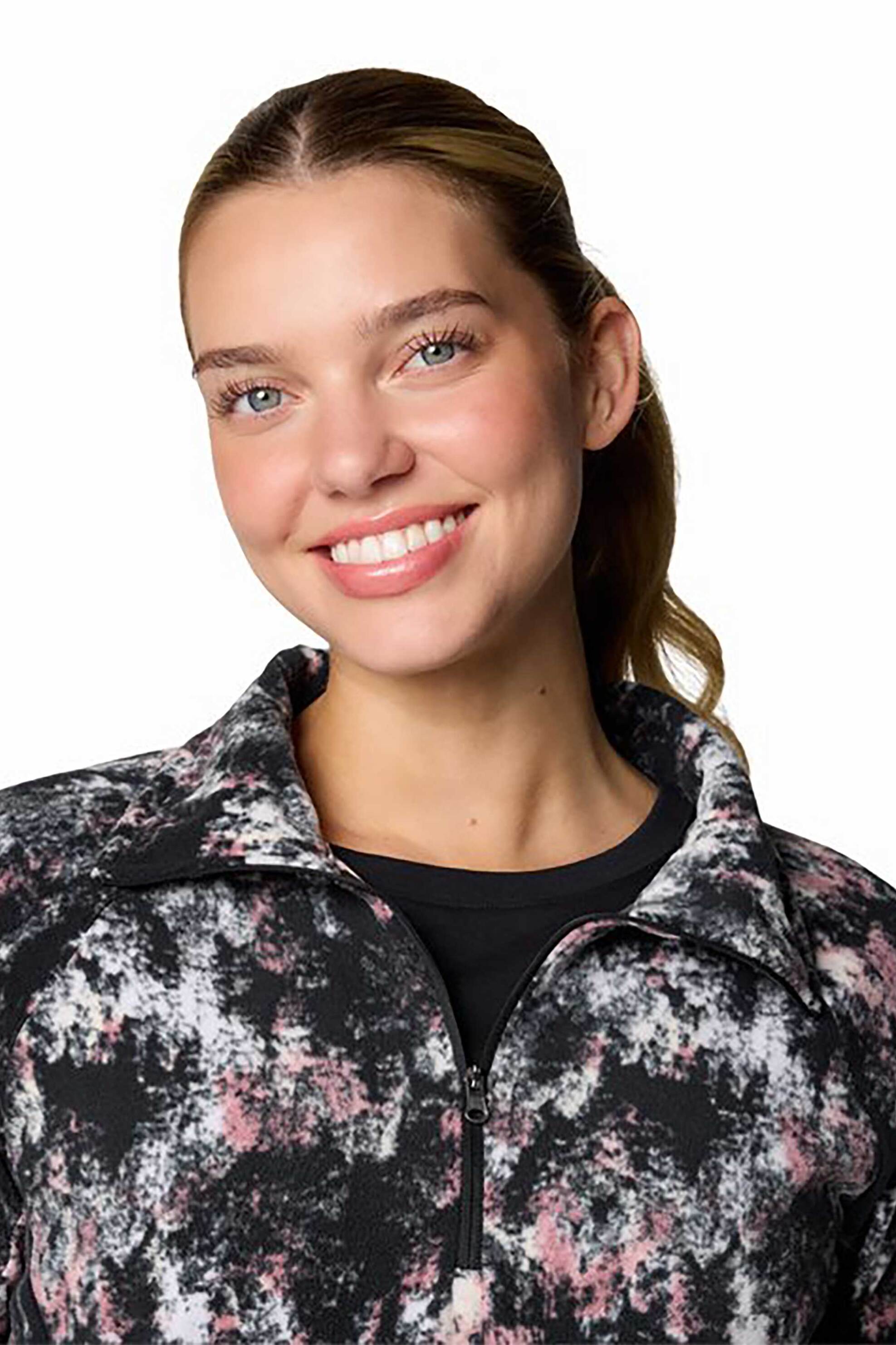 Columbia γυναικεία μπλούζα fleece "Glacial™ IV Print" - AK1130429M Μαύρο φωτογραφία