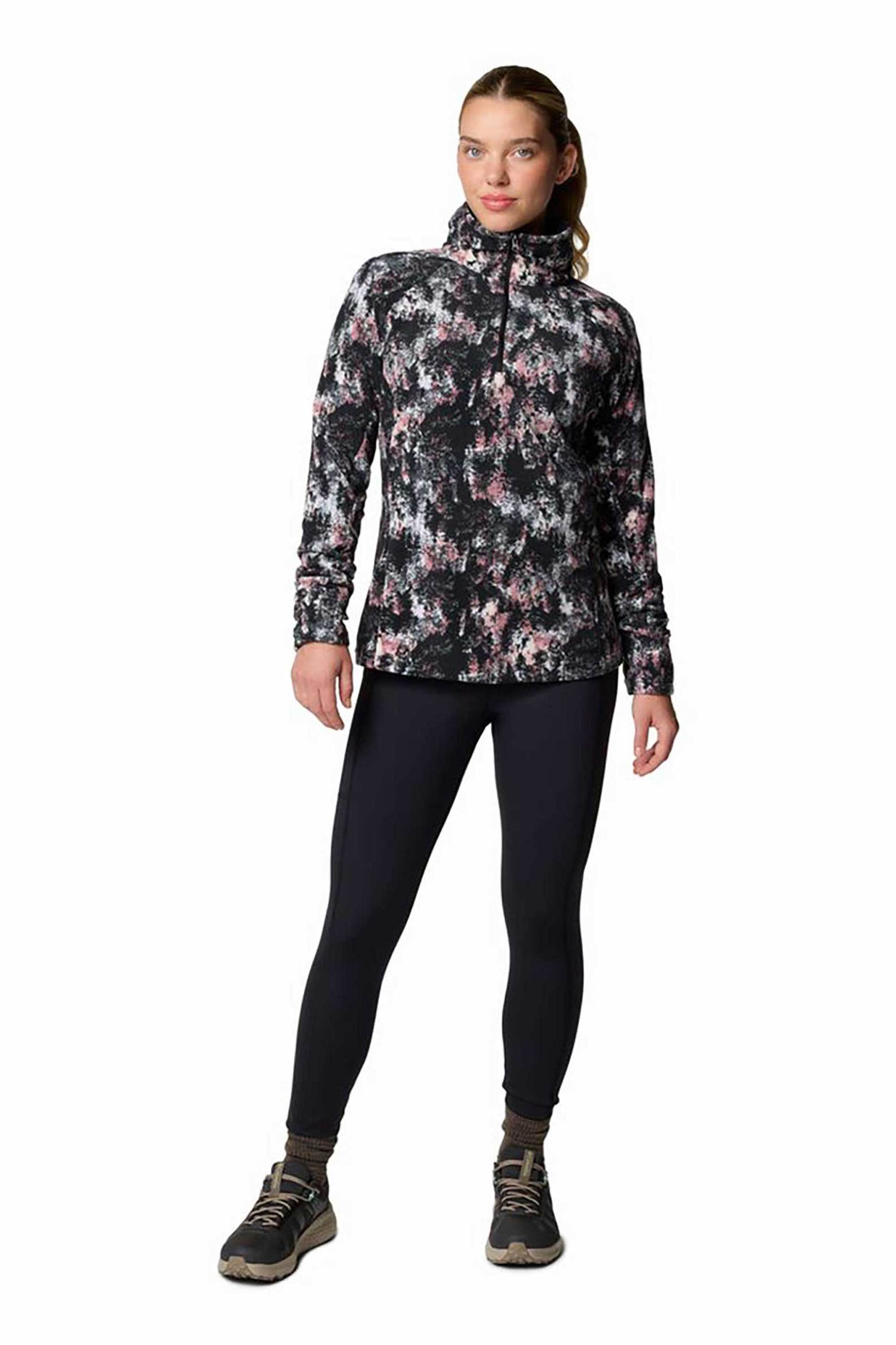 Columbia γυναικεία μπλούζα fleece "Glacial™ IV Print" - AK1130429M Μαύρο φωτογραφία