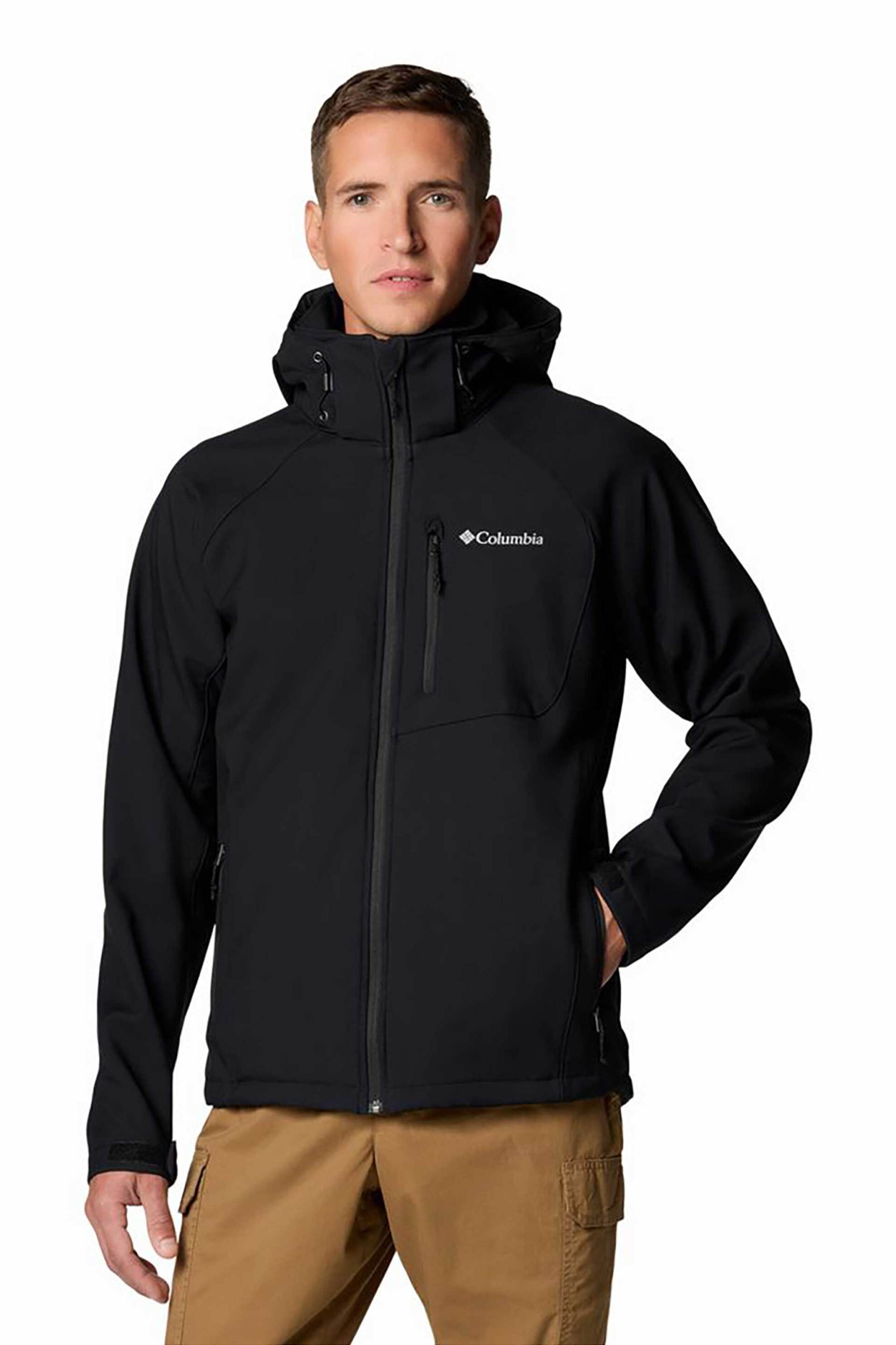 Columbia ανδρικό μπουφάν με κουκούλα "Cascade Ridge™ III Softshell" - 2090412010L Μαύρο