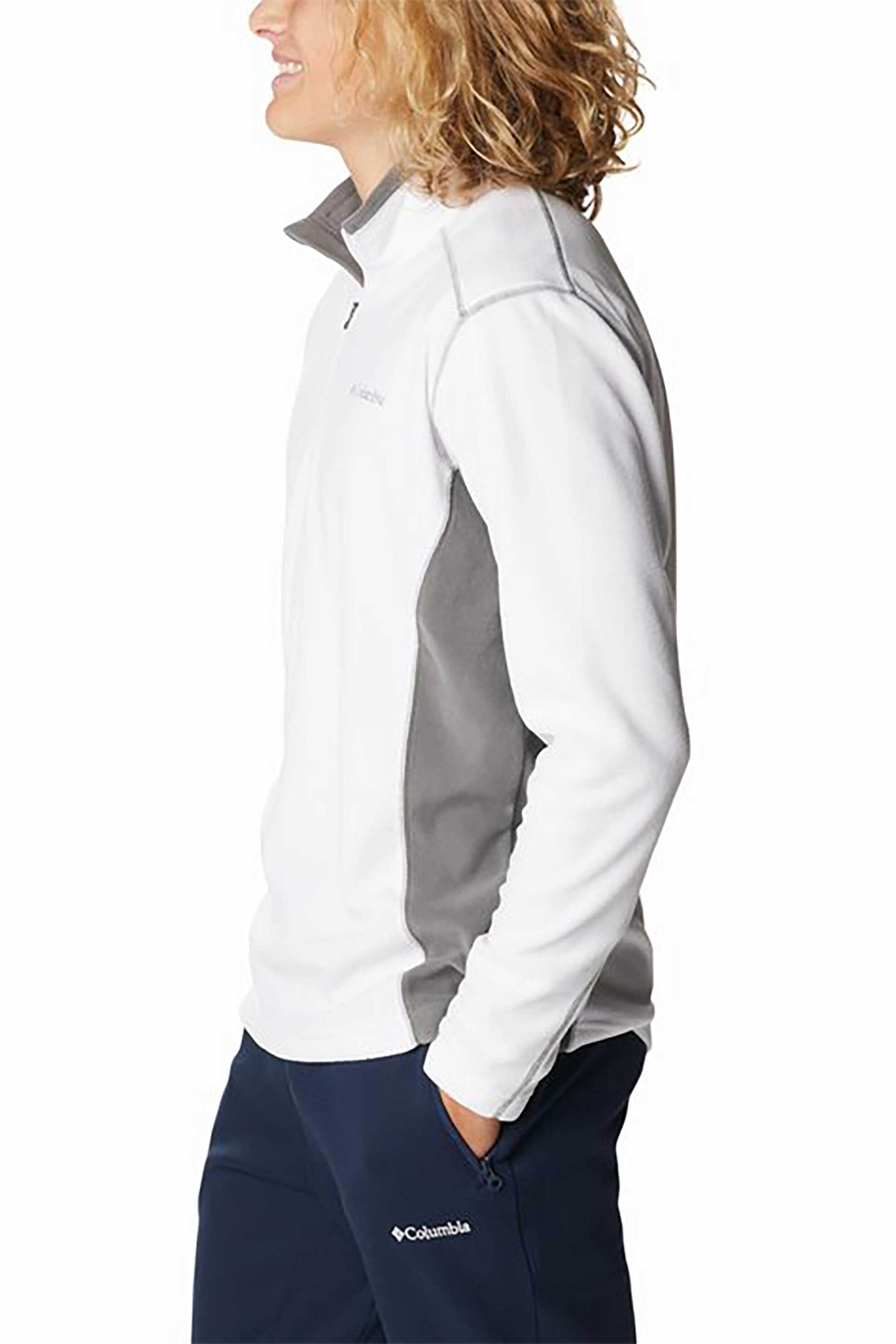 Columbia ανδρική μπλούζα fleece "Klamath Range™ II" - EM6503100L Λευκό φωτογραφία