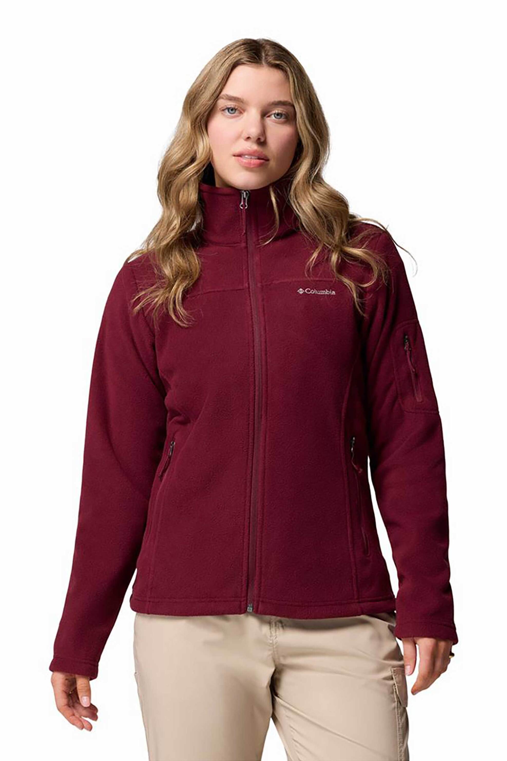 Columbia γυναικεία ζακέτα fleece "Fast Trek™ II" - EL6081591M Μπορντό