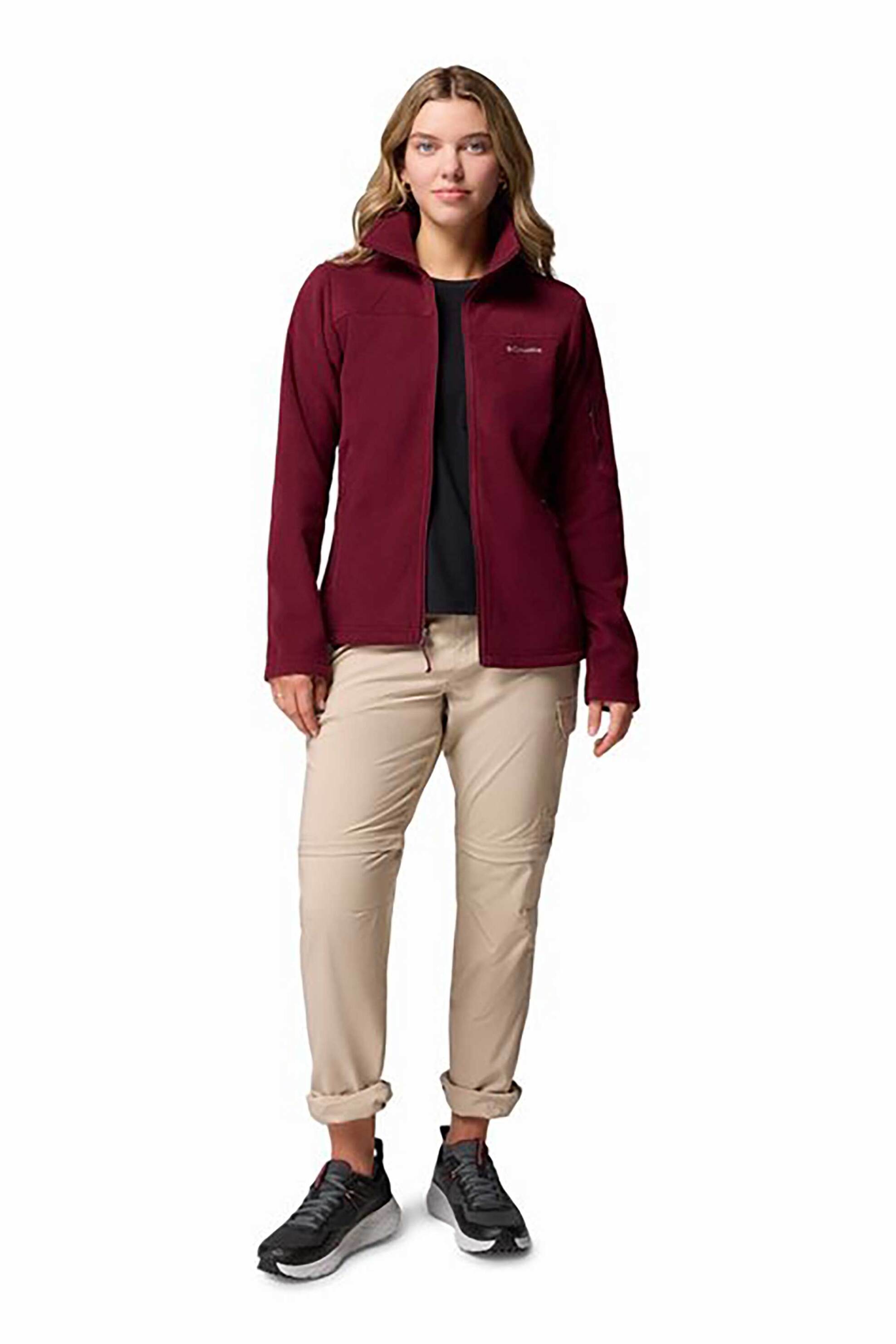 Columbia γυναικεία ζακέτα fleece "Fast Trek™ II" - EL6081591M Μπορντό φωτογραφία