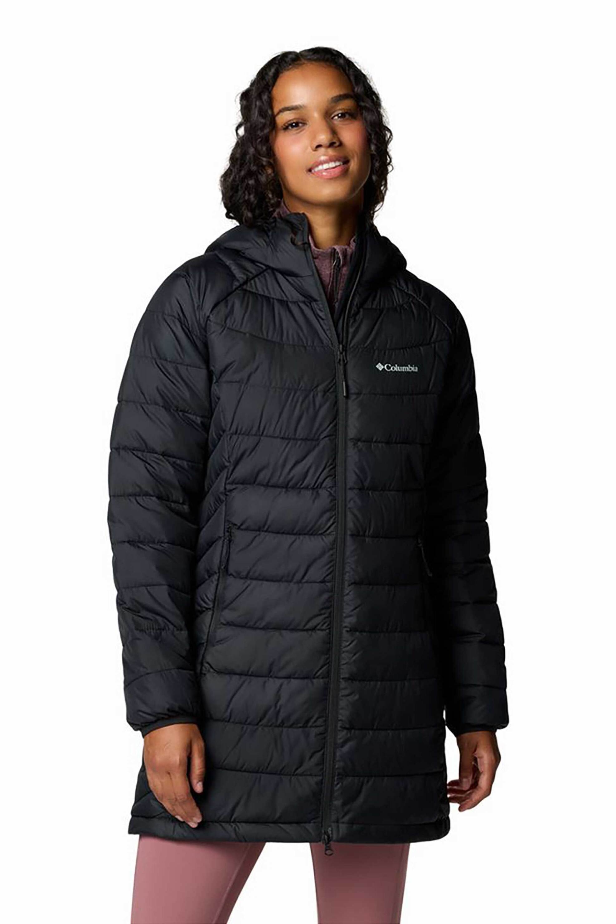 Columbia γυναικείο μπουφάν με κουκούλα "Powder Lite™ II Mid" - 2089371010M Μαύρο