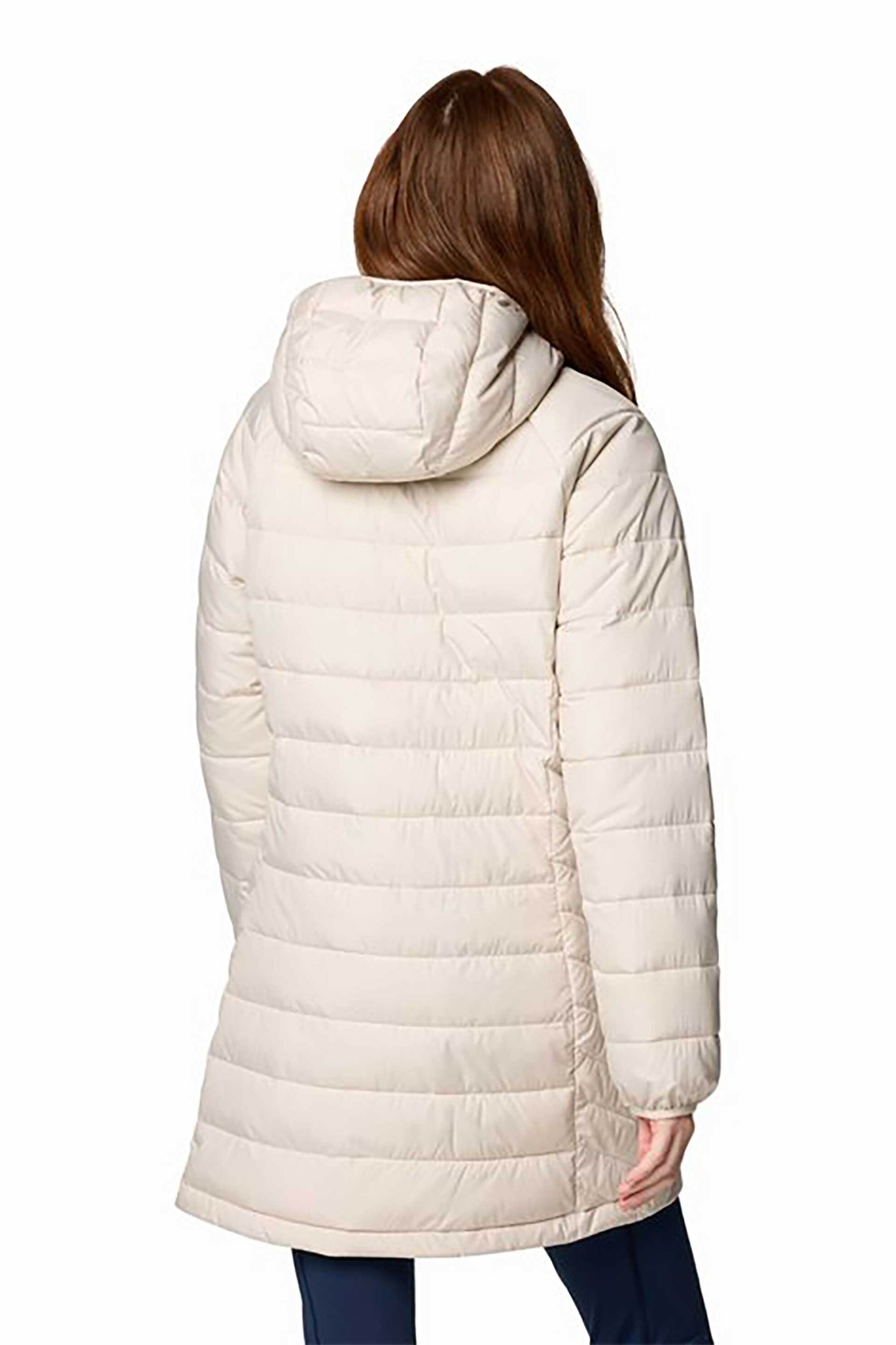 Columbia γυναικείο μπουφάν με κουκούλα "Powder Lite™ II Mid" - 2089371010M Εκρού φωτογραφία