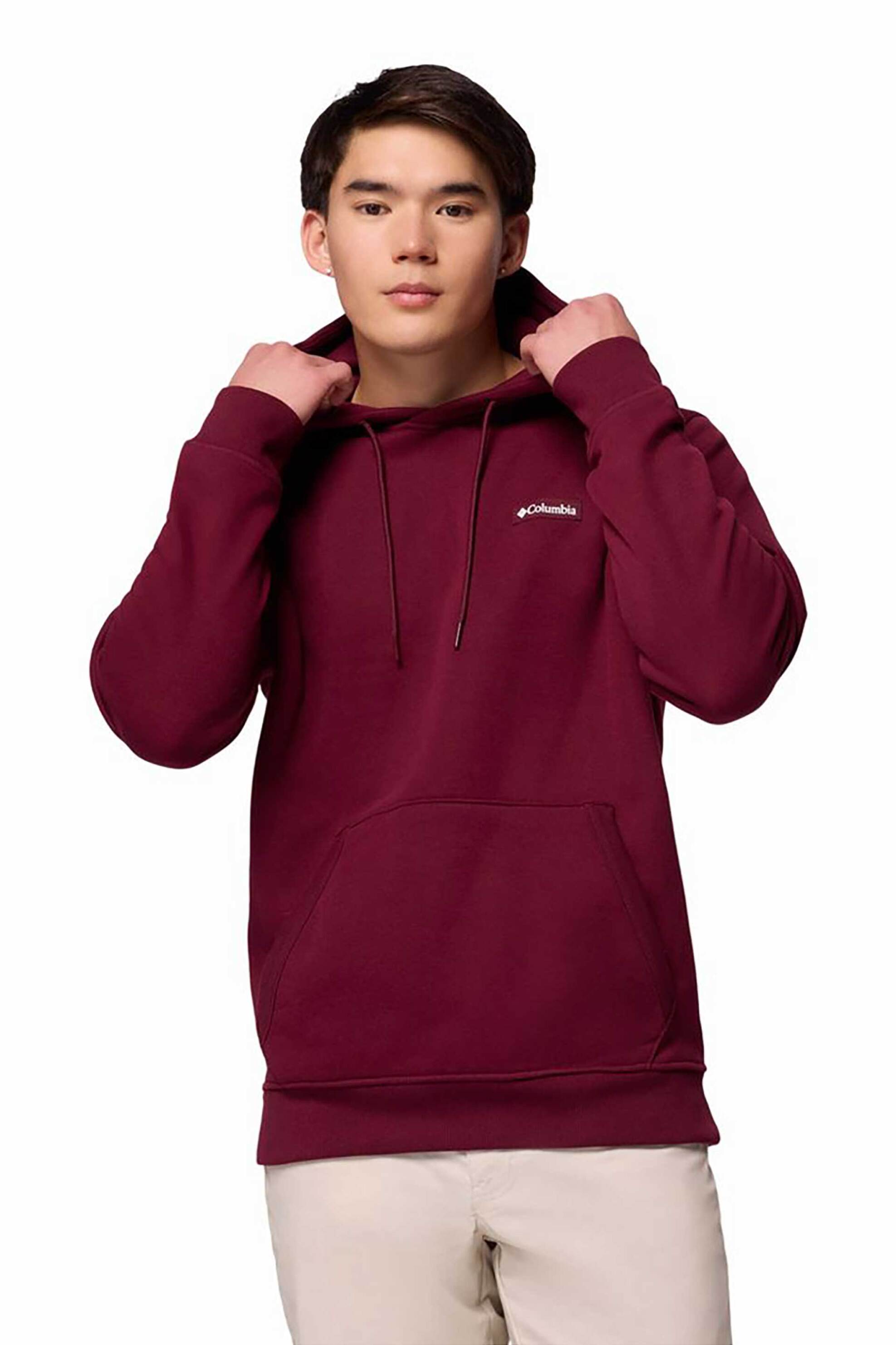 Columbia ανδρική μπλούζα φούτερ με κουκούλα "Meridian Creek™" - 2105851010L Μπορντό
