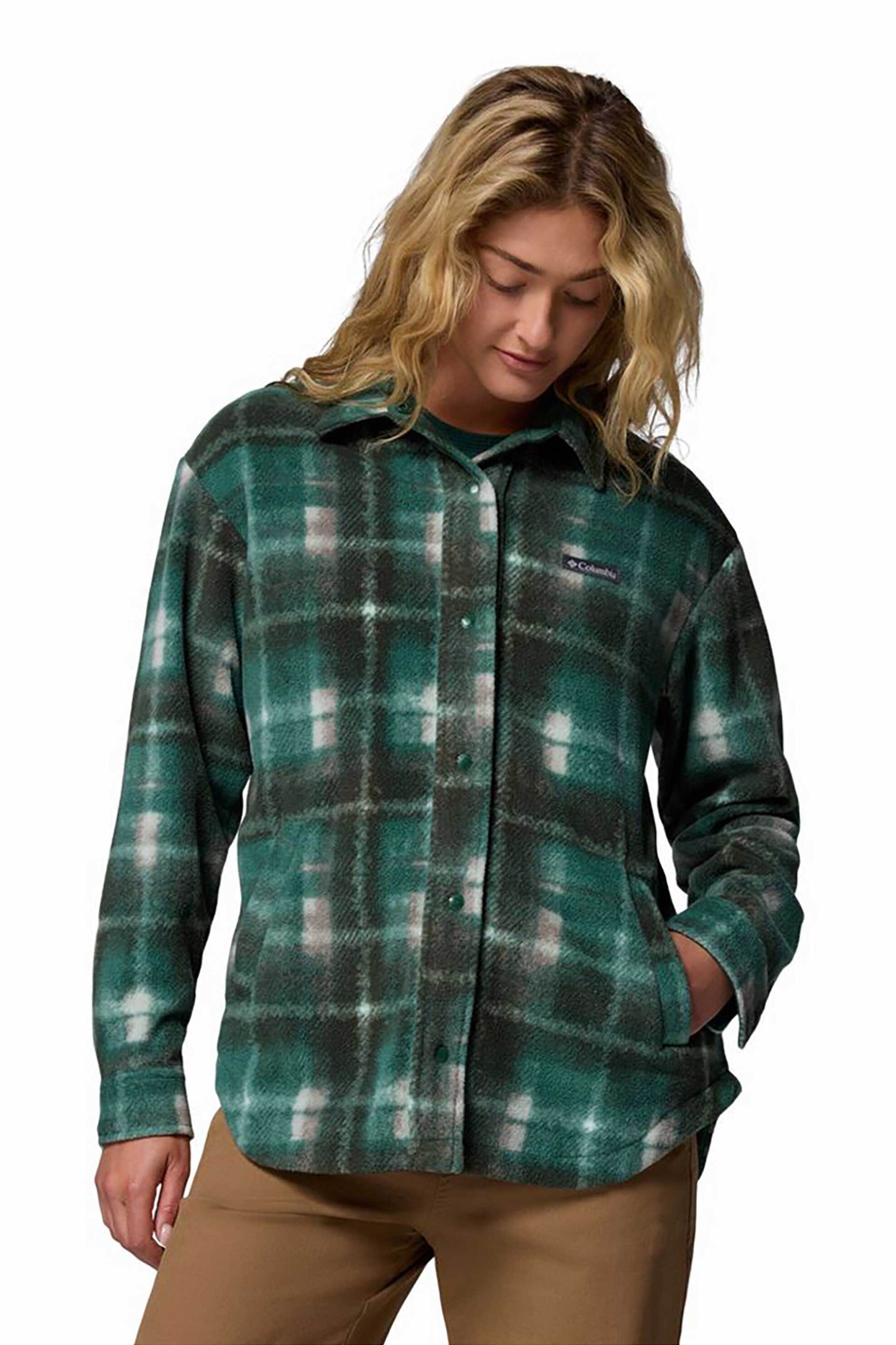 COLUMBIA Columbia γυναικείο overshirt καρό "Benton Springs™" - 2085661375M Πράσινο