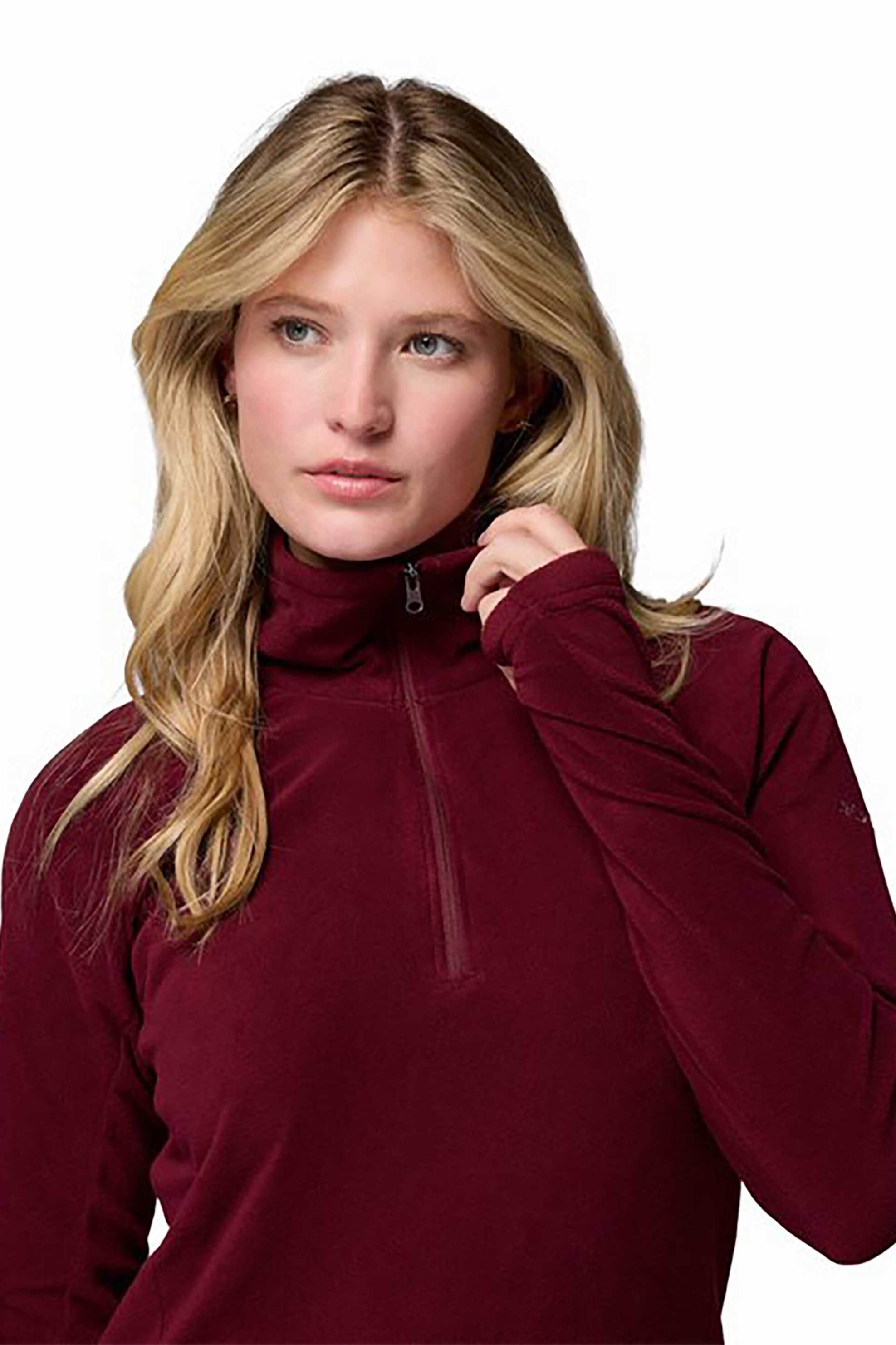 Columbia γυναικεία μπλούζα fleece "Glacial™ IV" - AK1131010M Μπορντό φωτογραφία