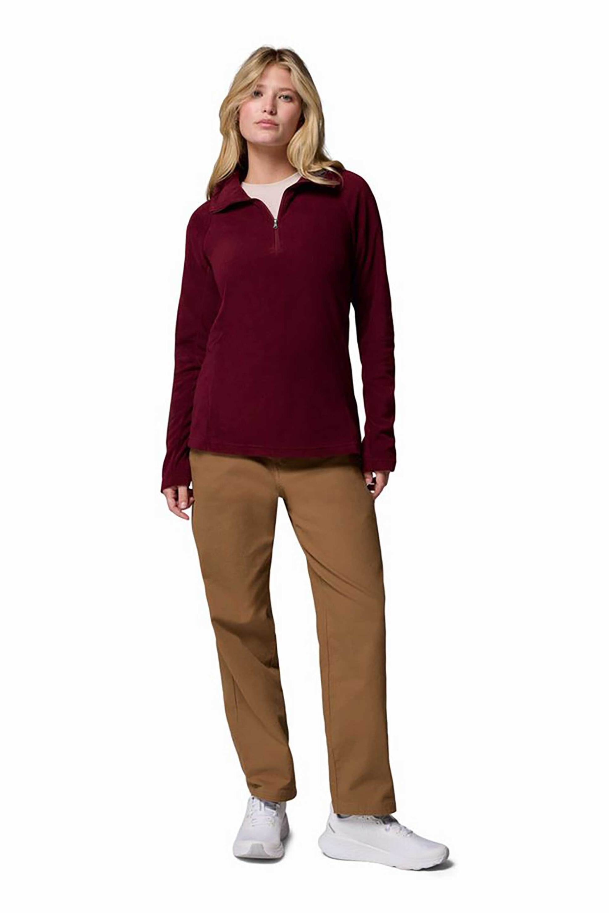 Columbia γυναικεία μπλούζα fleece "Glacial™ IV" - AK1131010M Μπορντό φωτογραφία