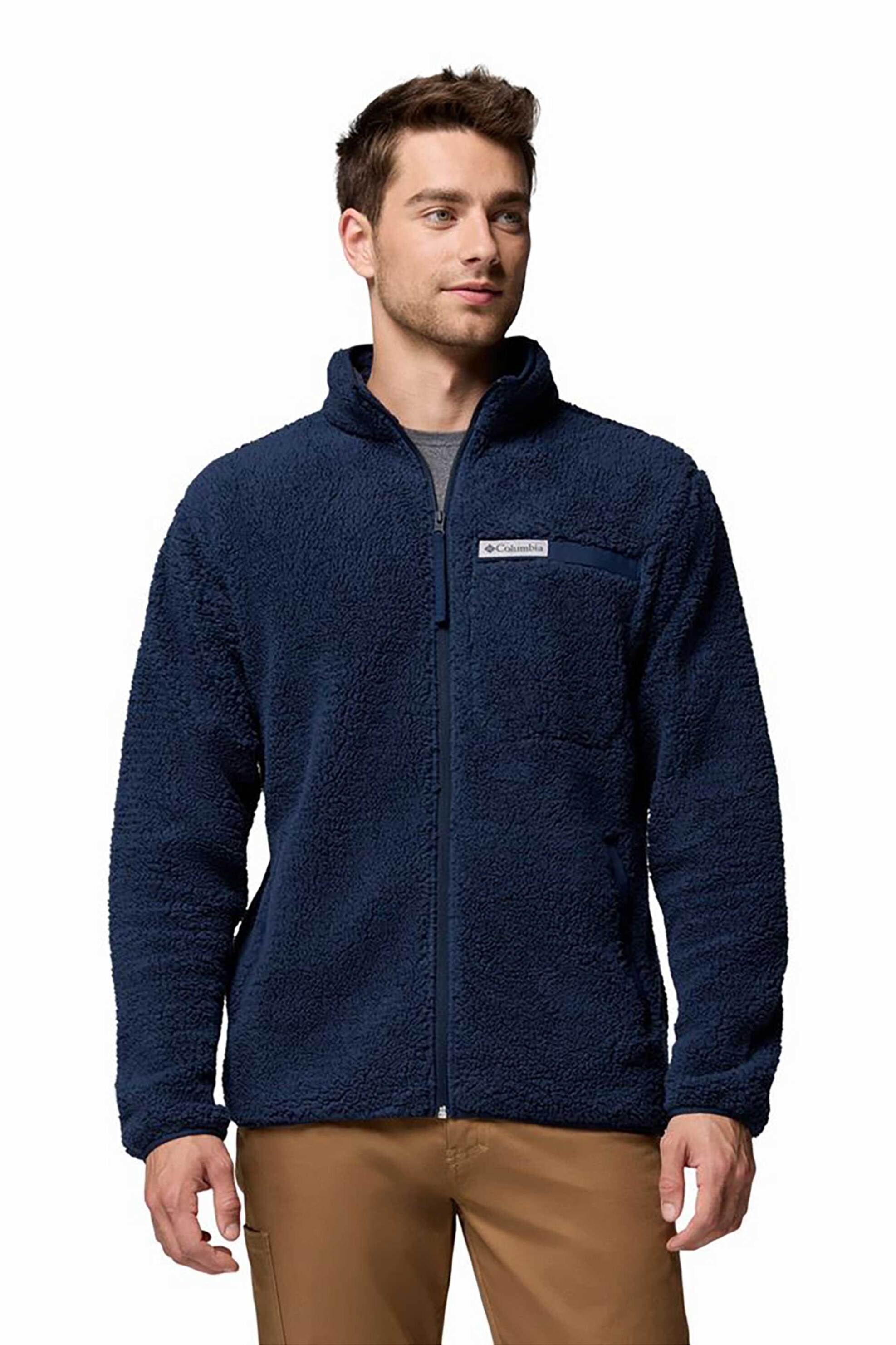 Columbia ανδρική ζακέτα fleece "Rugged Ridge™ High Pile" - 2135481010L Μπλε Σκούρο