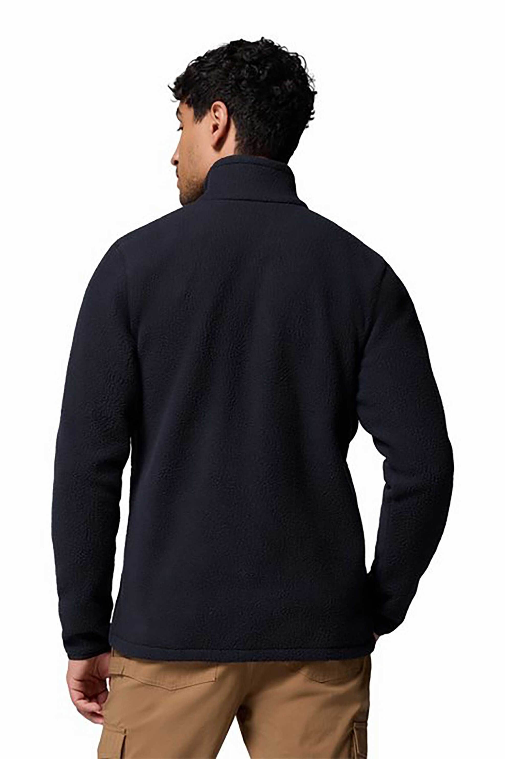 Columbia Ανδρική Ζακέτα Fleece Jasper Ridge Pebbled - 2142421010L Μαύρο