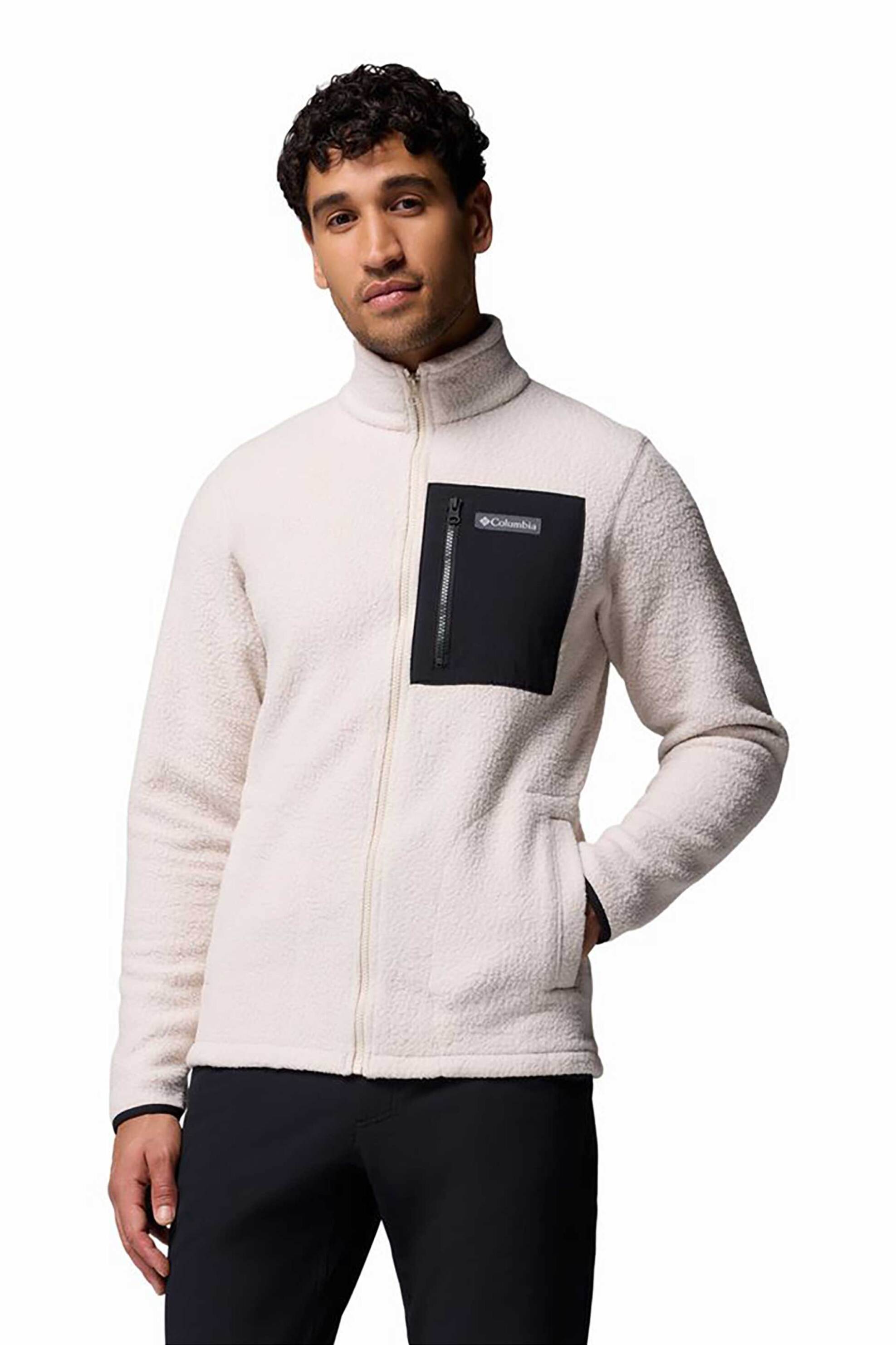 Columbia ανδρική ζακέτα fleece "Jasper Ridge™ Pebbled" - 2142421010L Εκρού