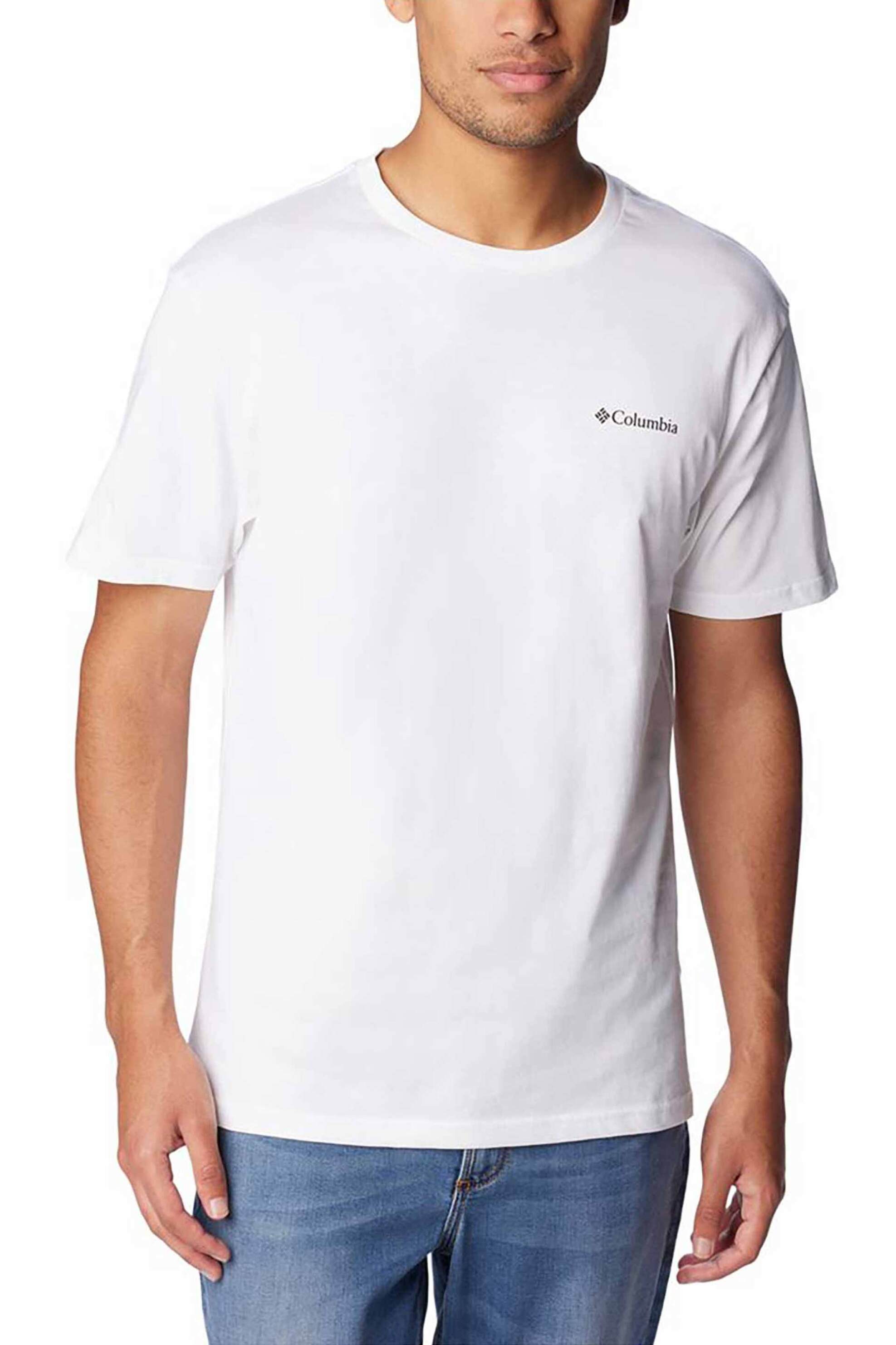 Columbia ανδρικό T-shirt "CSC Basic Logo™" - 1680053001L Λευκό