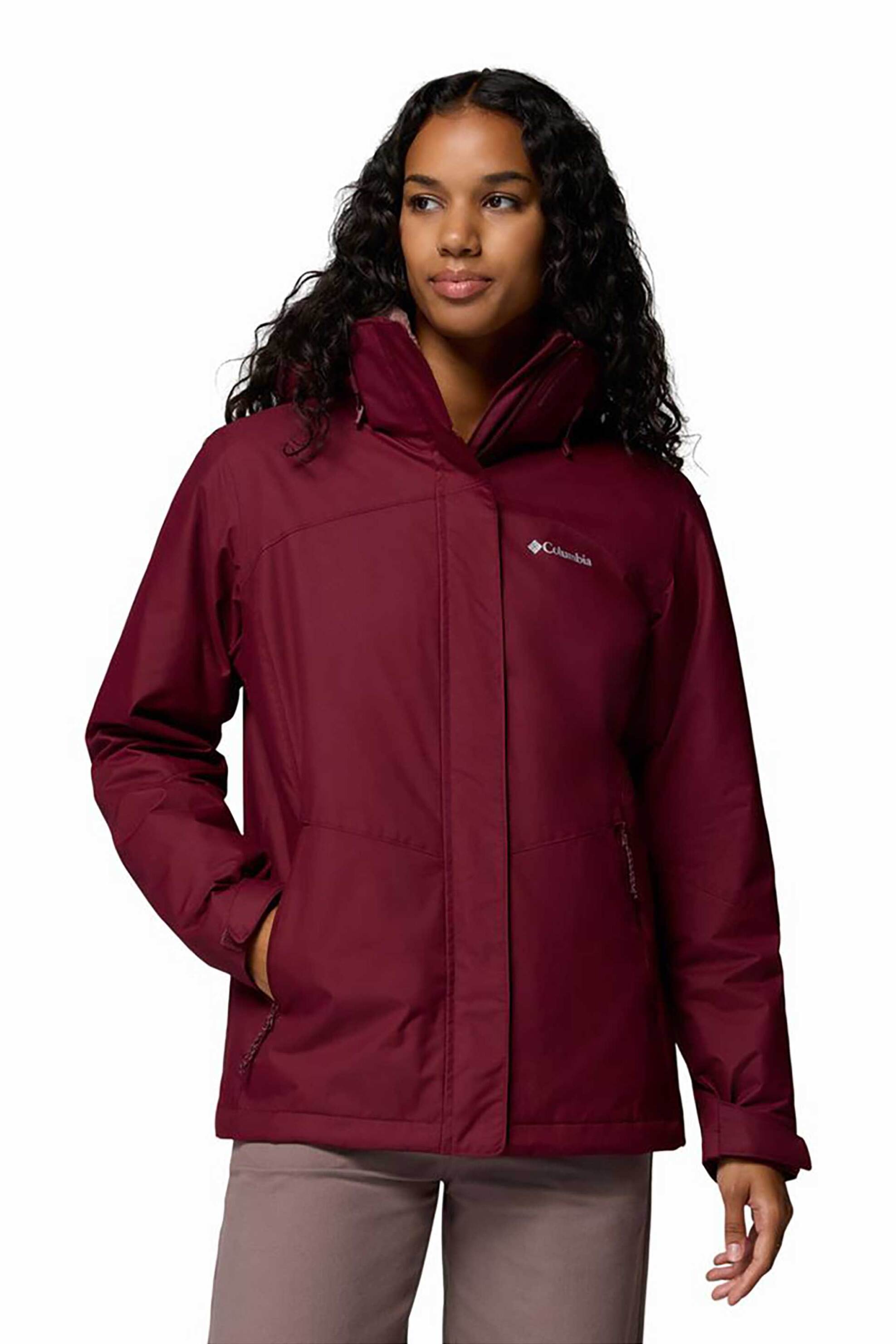 Γυναικεία μπουφάν columbia σε μπορντο