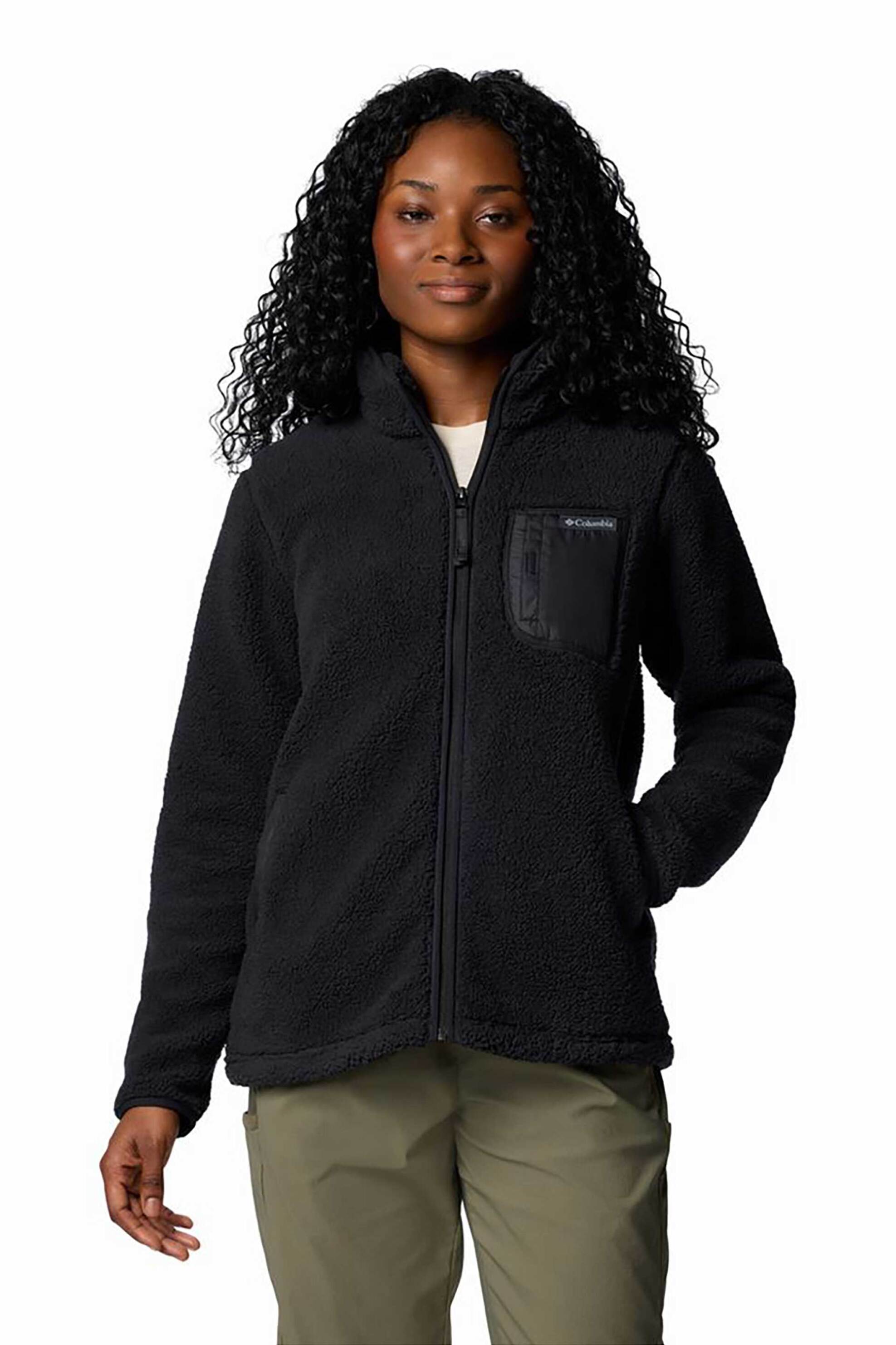 Columbia γυναικεία ζακέτα sherpa fleece "West Bend™" - 2099271010XS Μαύρο