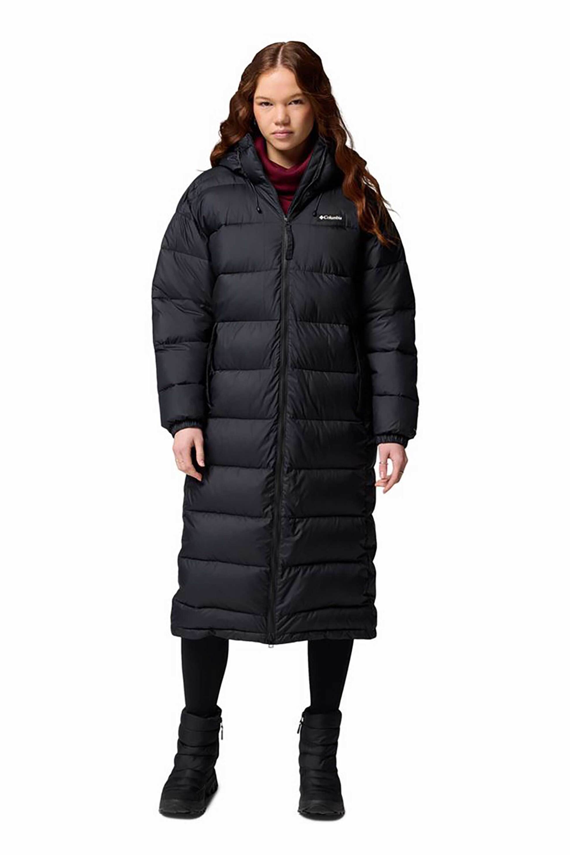 COLUMBIA Columbia γυναικείο μακρύ μπουφάν με κουκούλα "Pike Lake™ III" - 2133543010M Μαύρο