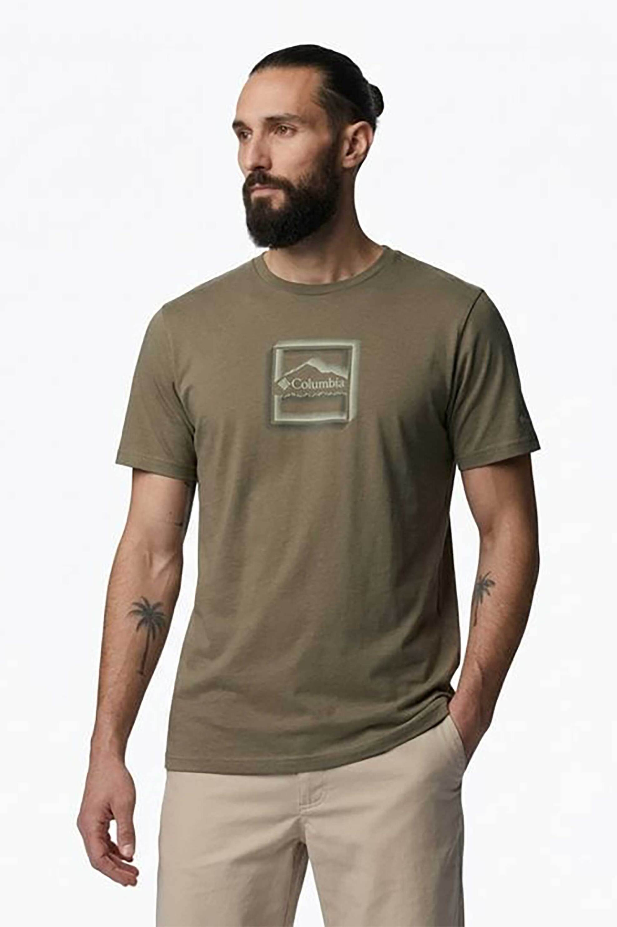 Columbia ανδρικό T-shirt "CSC™ Seasonal Graphic" - 2155031397S Λαδί