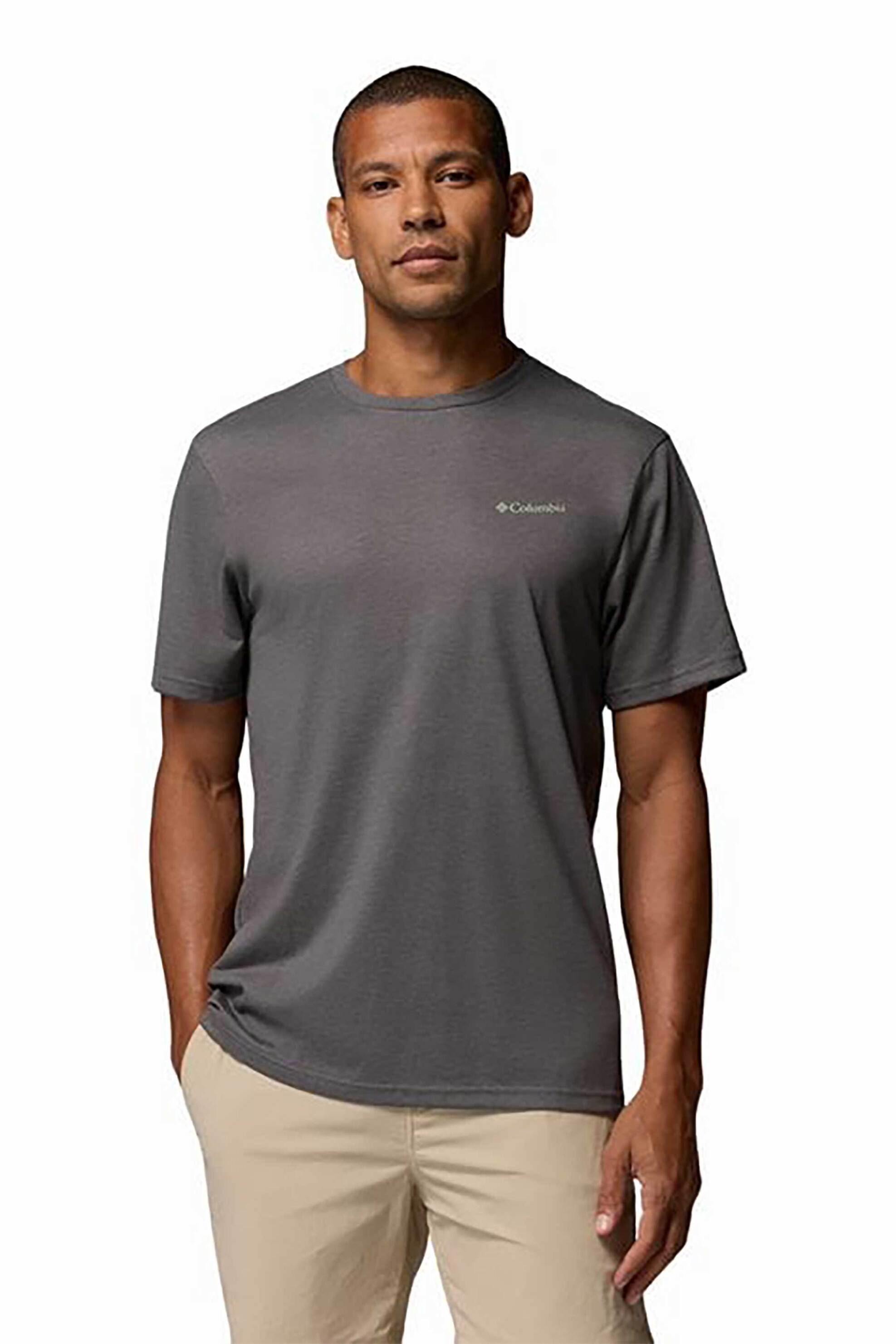 Columbia ανδρικό T-shirt "CSC™ Outdoor Back Graphic" - 2155021023L Γκρι Σκούρο