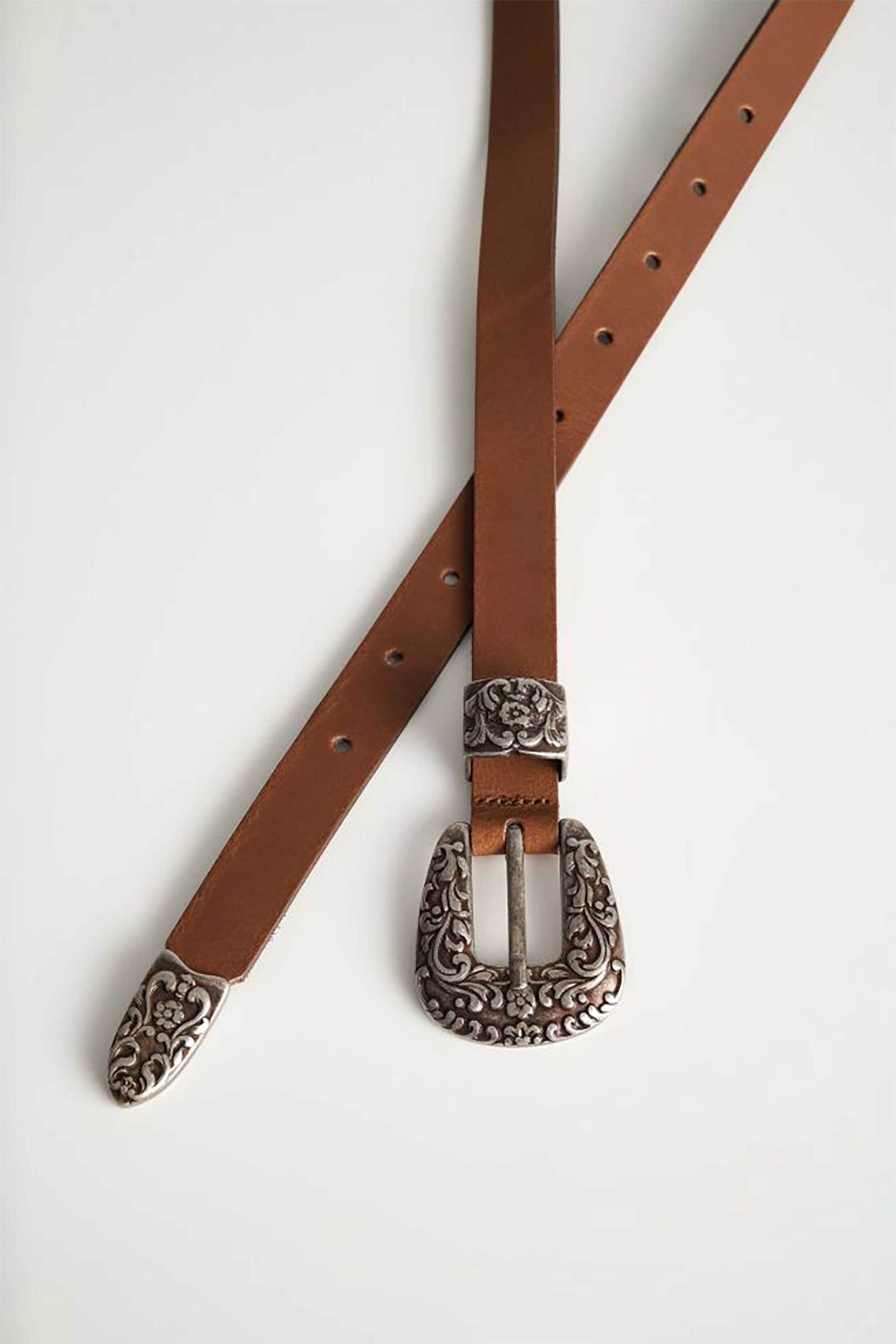 Attrattivo γυναικεία δερμάτινη ζώνη με boho αγκράφα - 9Z18515J Ταμπά φωτογραφία
