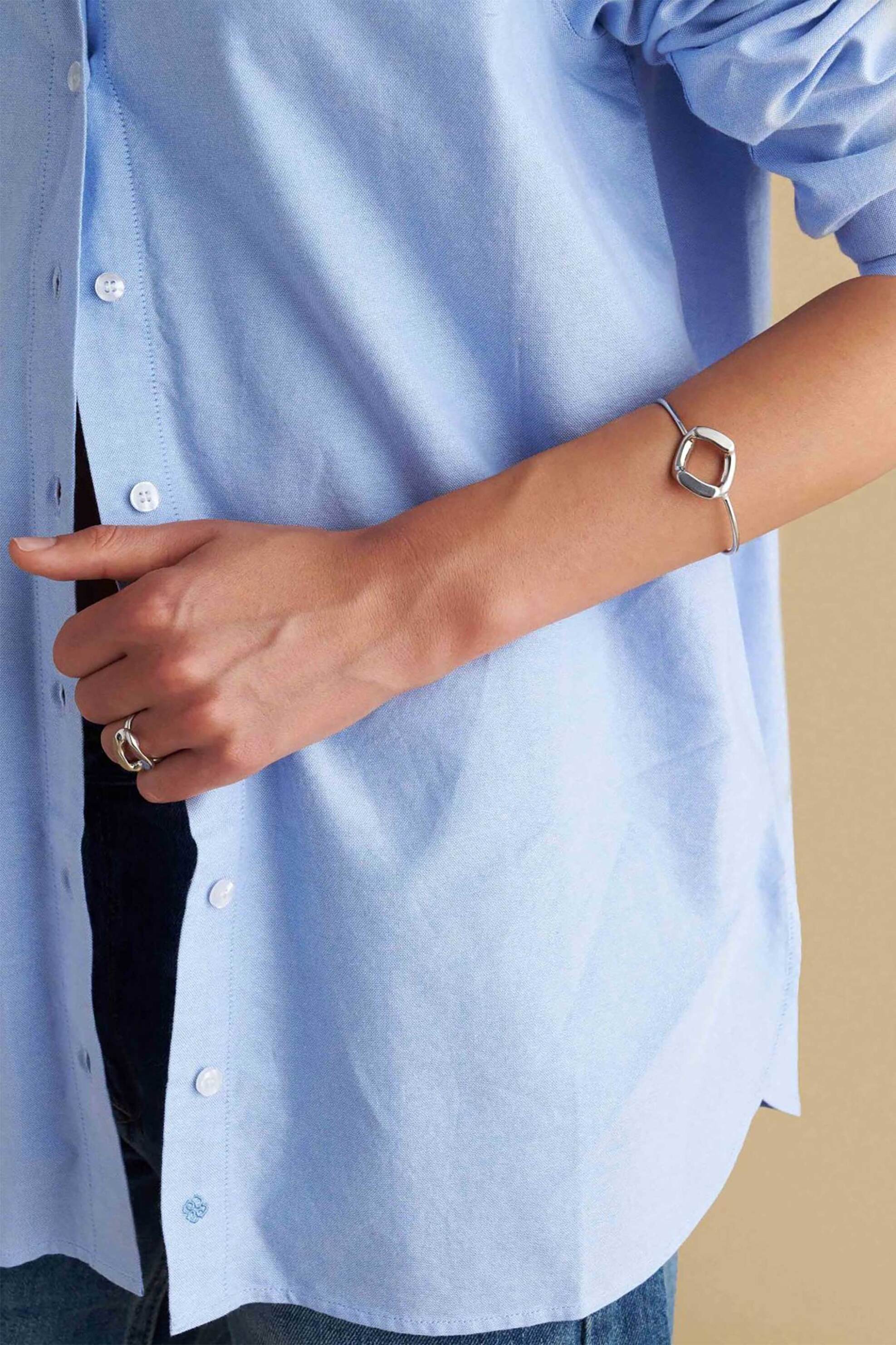 Attrativo γυναικείo σετ βραχιόλι και δαχτυλίδι (2 τεμάχια) - 9U23317 Ασημί φωτογραφία