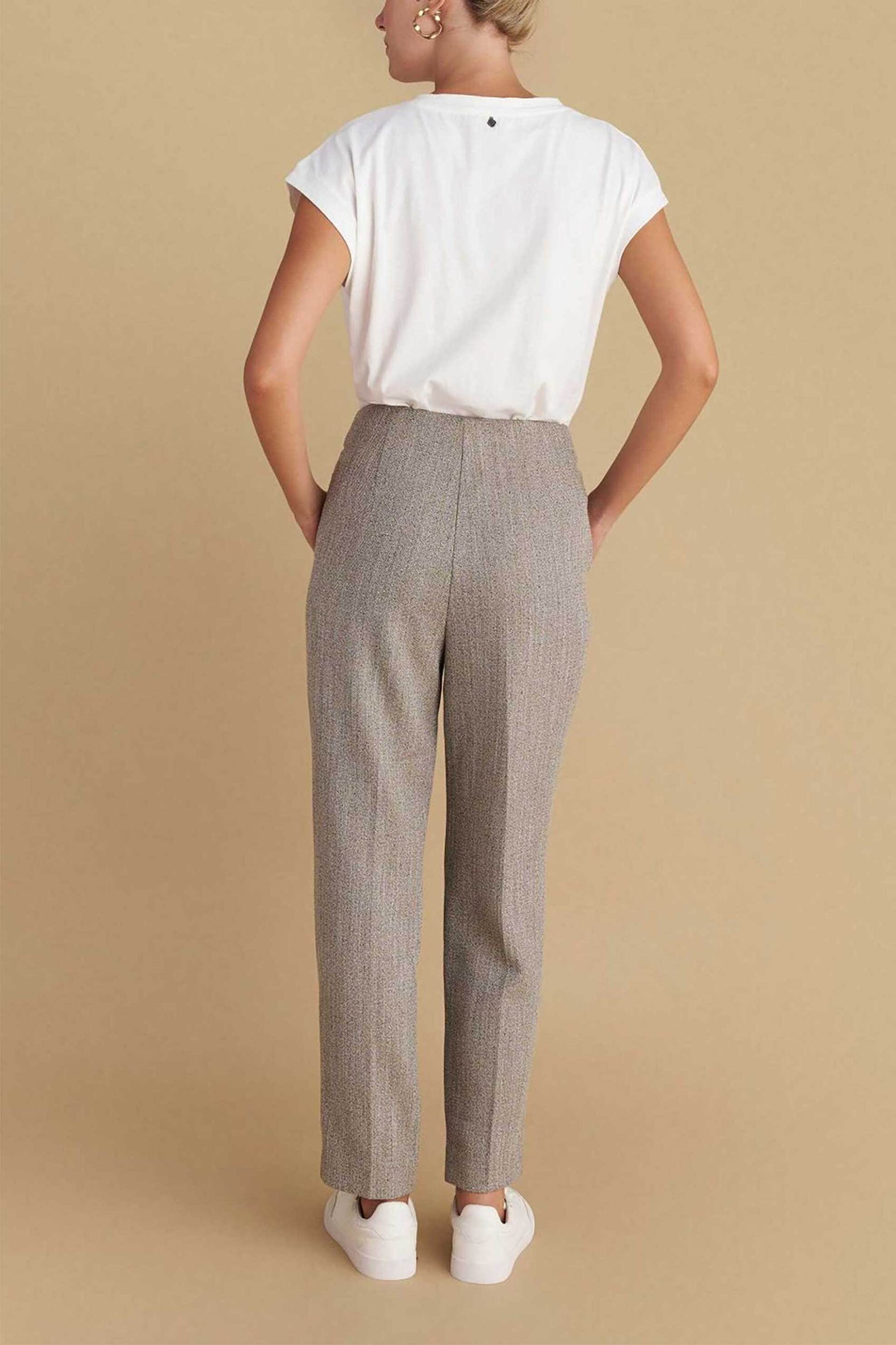 Attrativo γυναικείο παντελόνι Straight Fit - 9921575 Μπεζ φωτογραφία