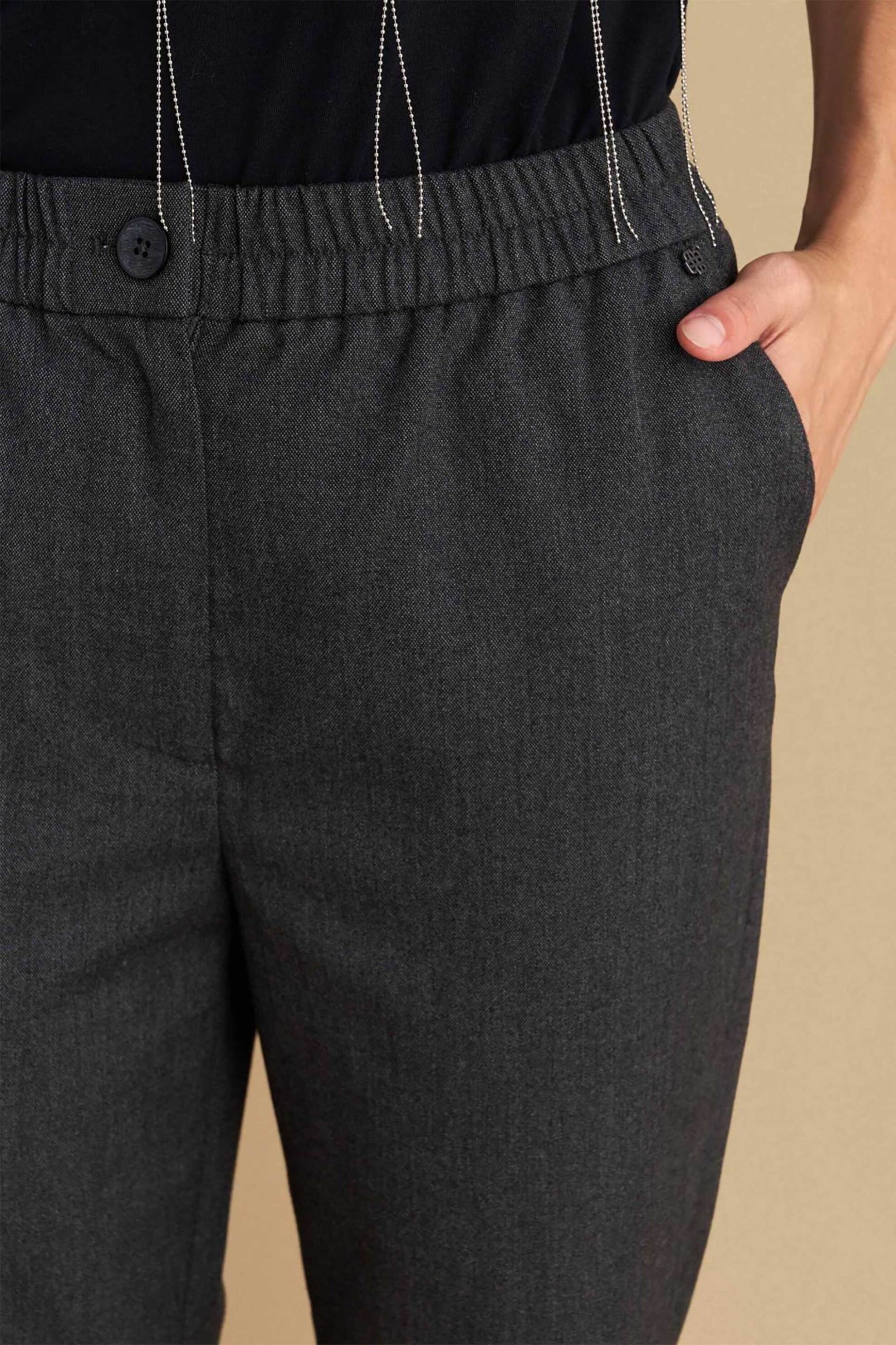 Attrativo γυναικείο παντελόνι με Straight Fit - 9921664 Γκρι φωτογραφία